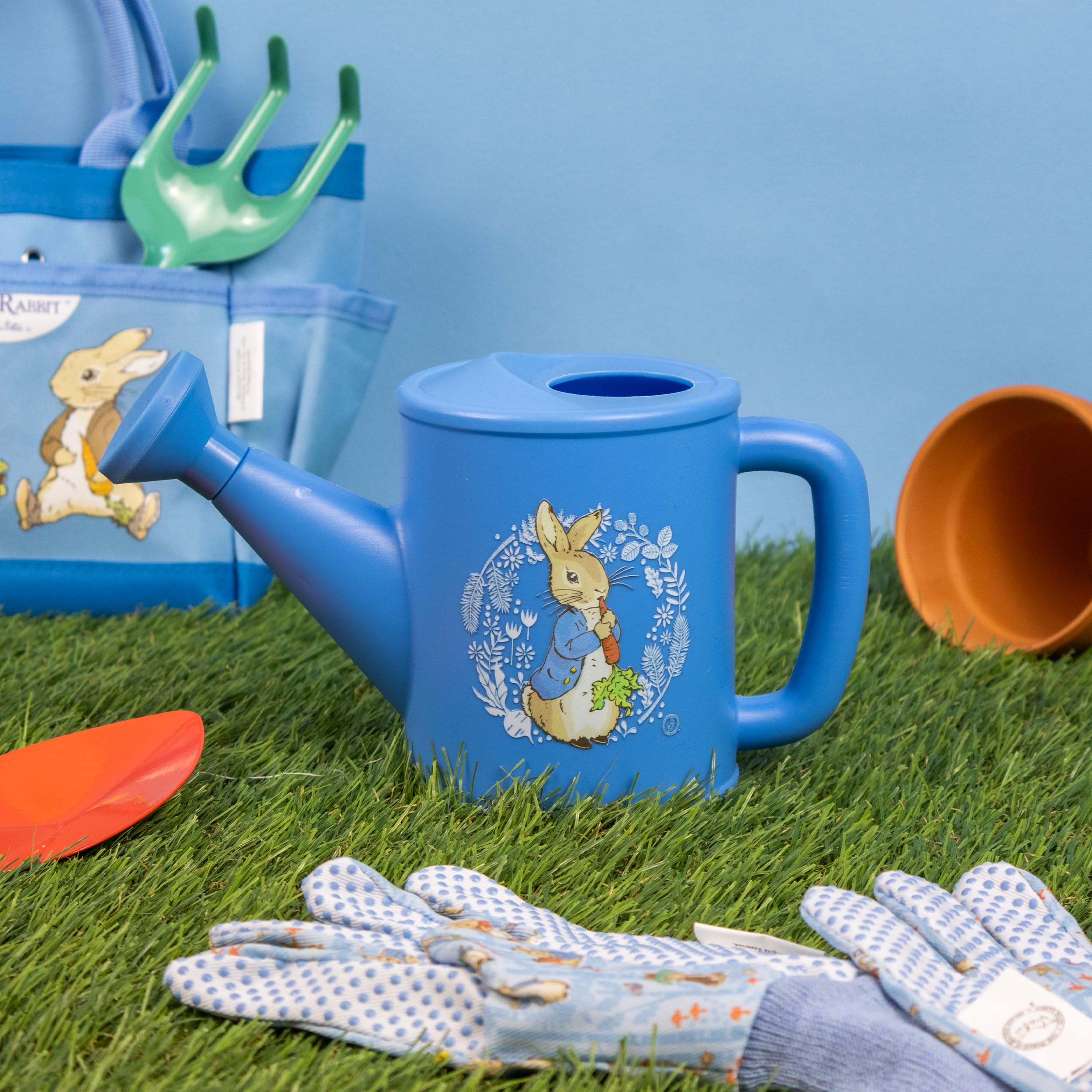 Robert Frederick Peter Rabbit Children’s Gardening Set - 5 Piece Tool Kit with Gloves & Carry Bag 2