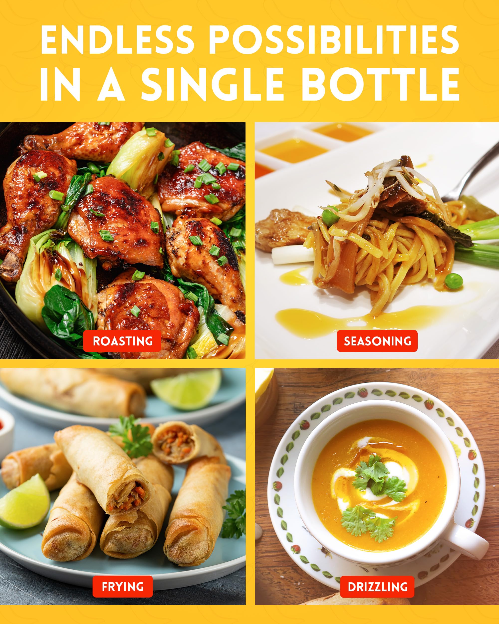 The Chilli Oil Company - Chilli with Garlic 125ml - Medium Hot Sauce with Spanish Extra Virgin Olive Oil 16