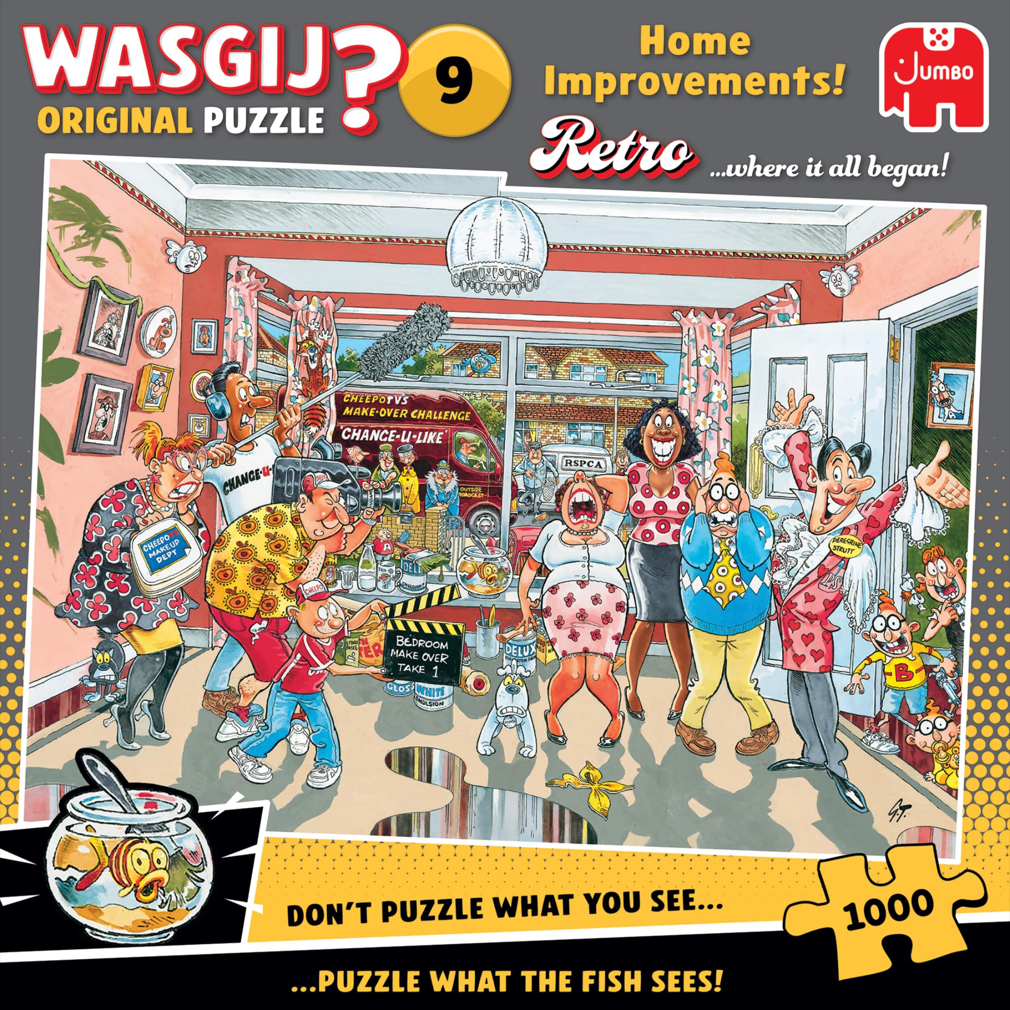 Wasgij Retro Original 9 Home Improvements - Unique 1000 Piece Jigsaw Puzzle for Adults
