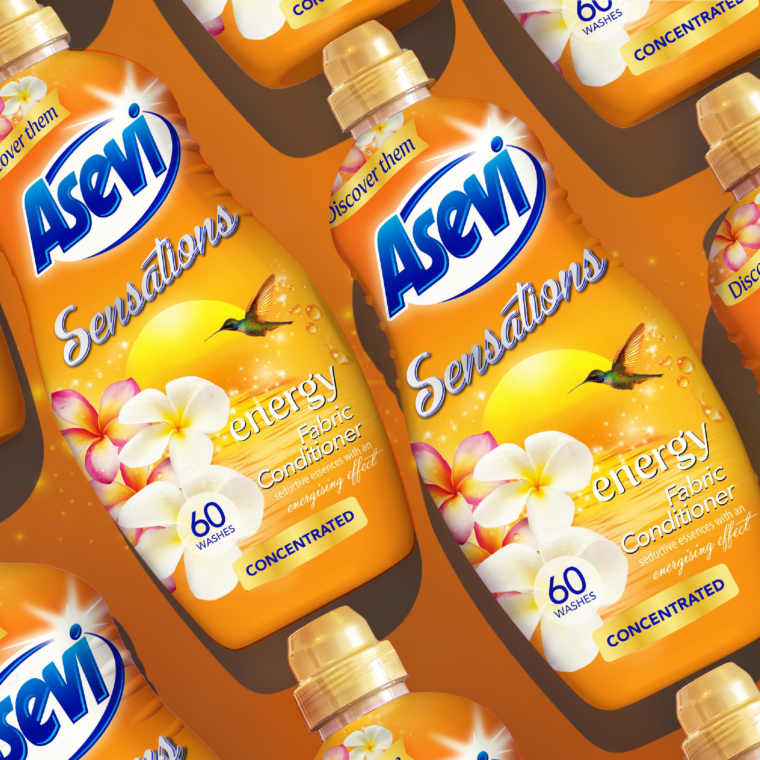 Asevi - Sensations Energy Concentrated Liquid Fabric Softener (1 L) 6