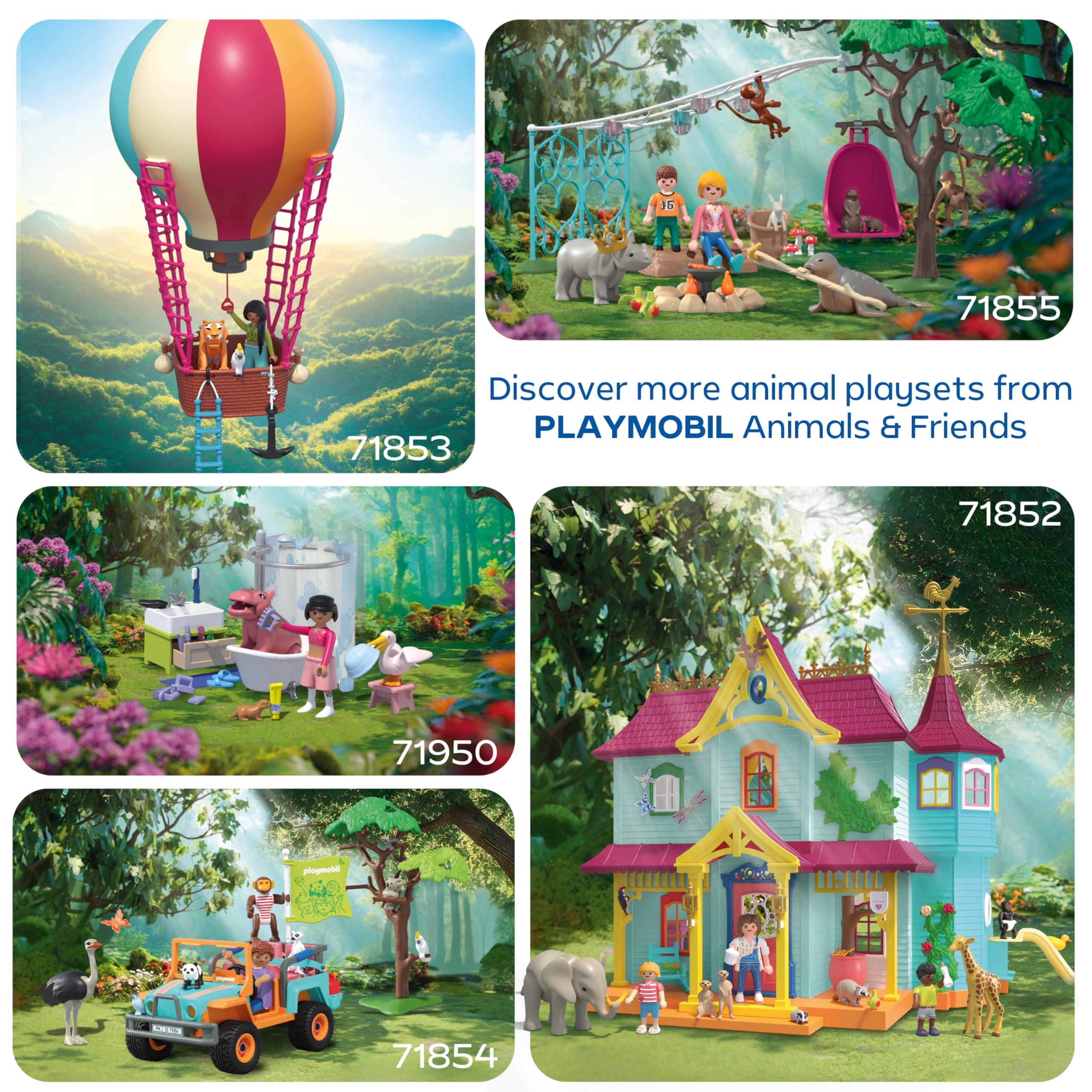 Playmobil Animals & Friends Fun Birthday Party Toy for Ages 4+ 5