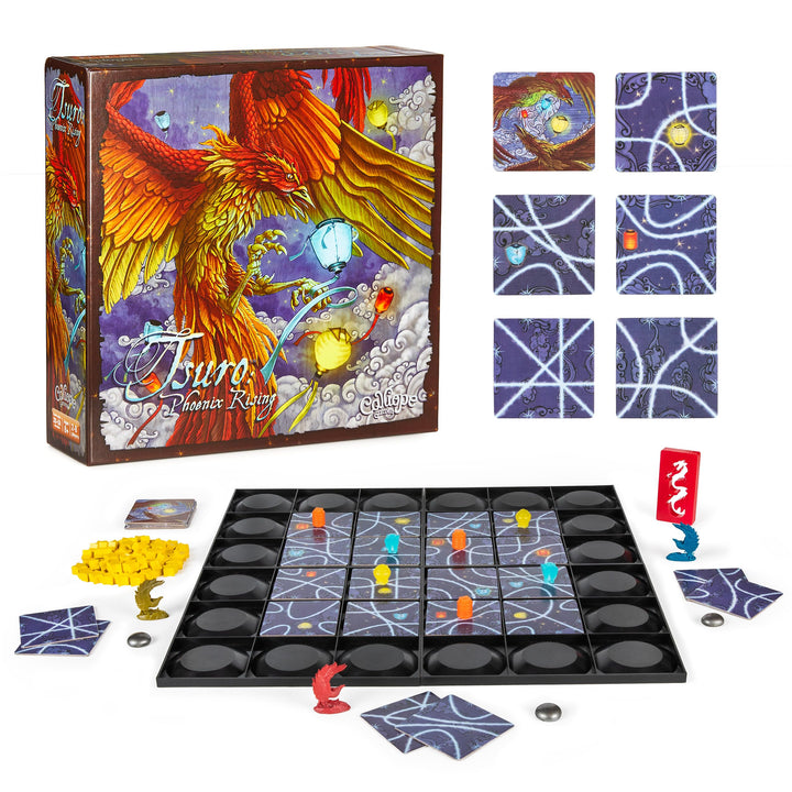 Calliope Games CLP120 Tsuro: Phoenix Rising, gemischte Farben