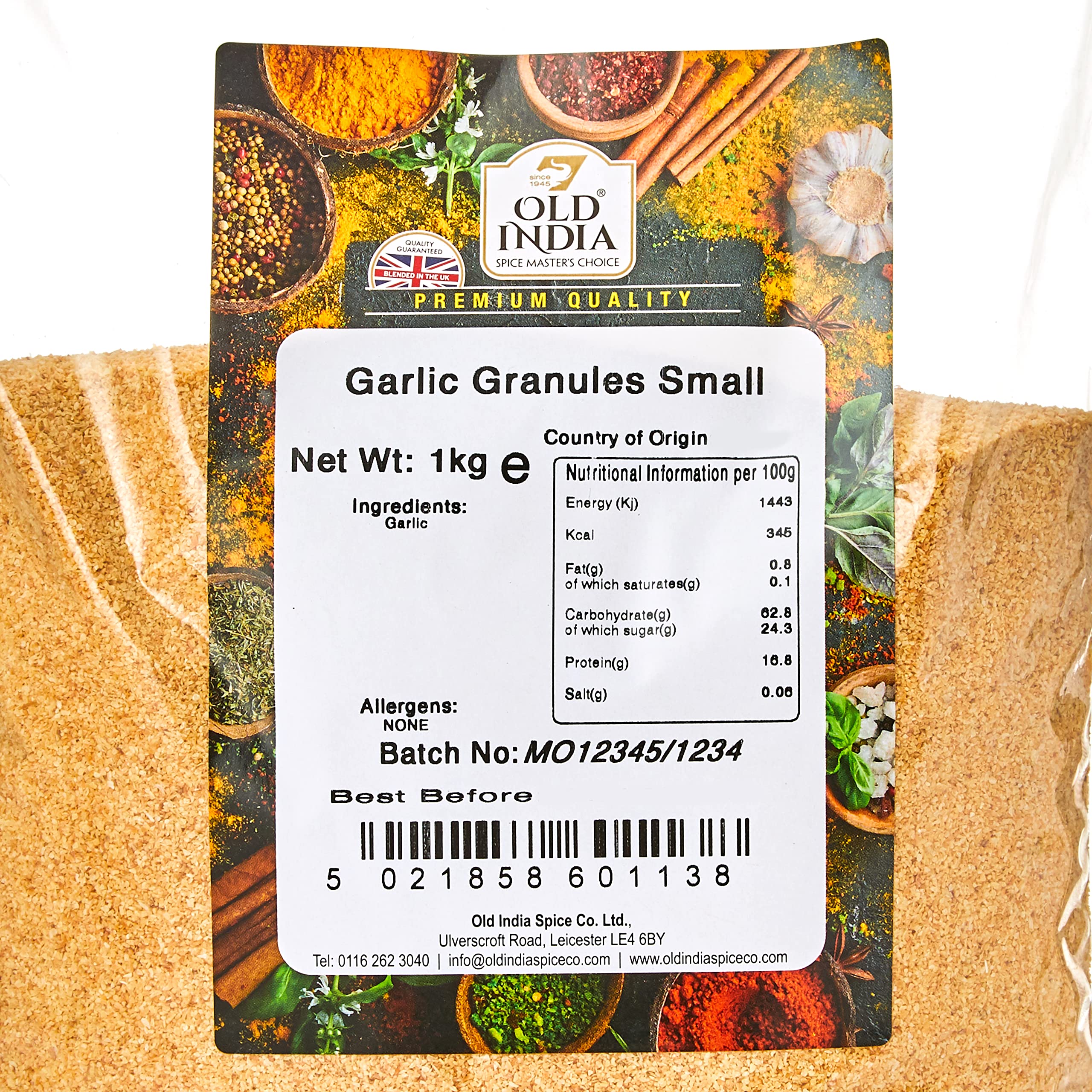 Old India Garlic Granules - 1 kg Natural Additive & GMO Free Seasoning 2