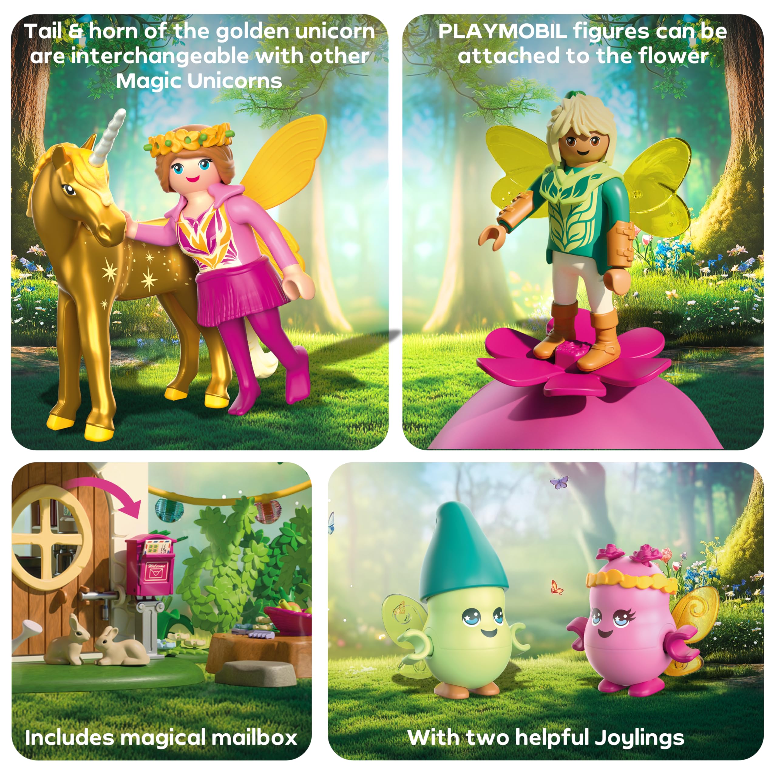 Playmobil Magic Unicorns Fairy Home with Golden Unicorn and Stable - 71838 - Ages 4-10 6