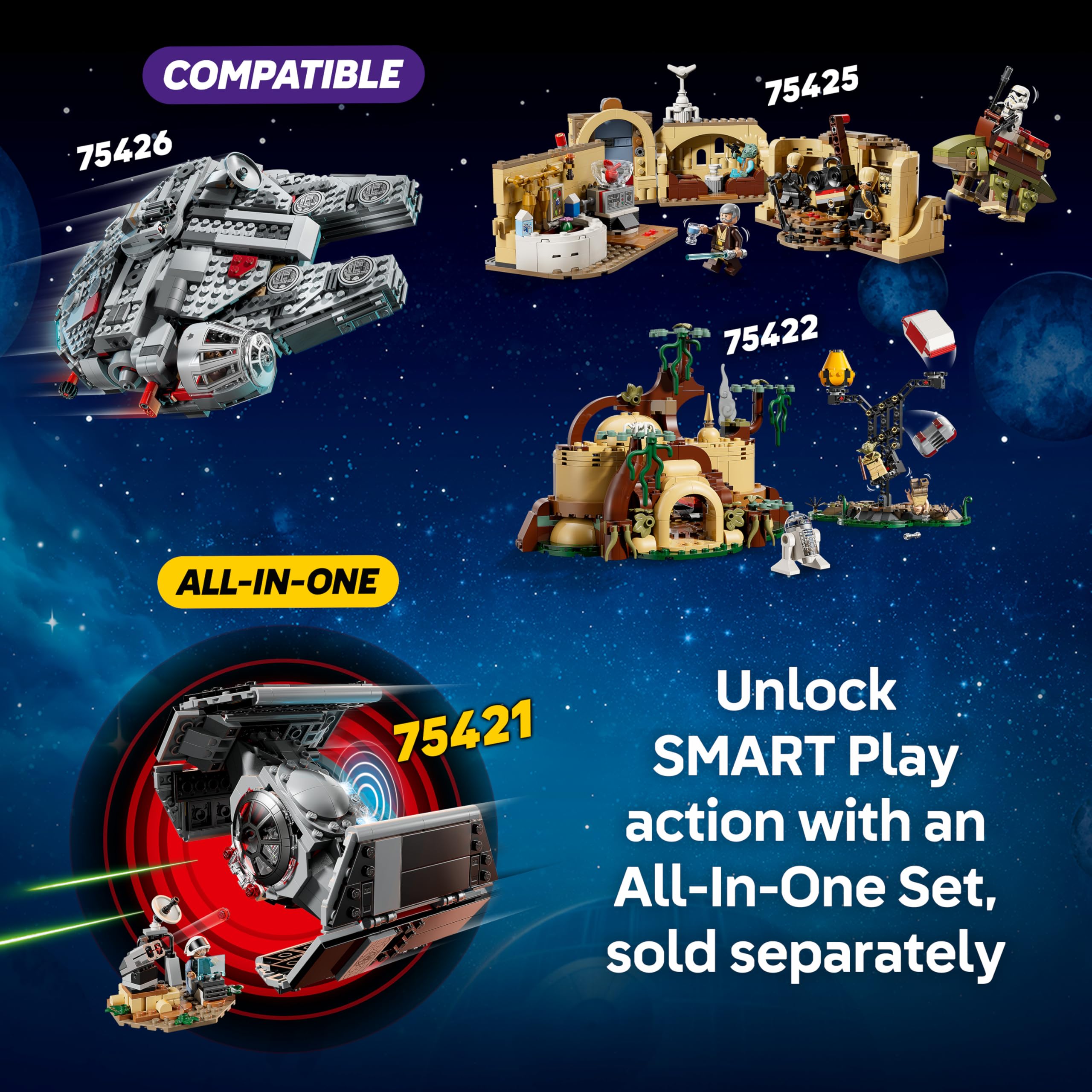 LEGO Star Wars 75426 SMART Play Millennium Falcon Building Set | Ages 9+ 7