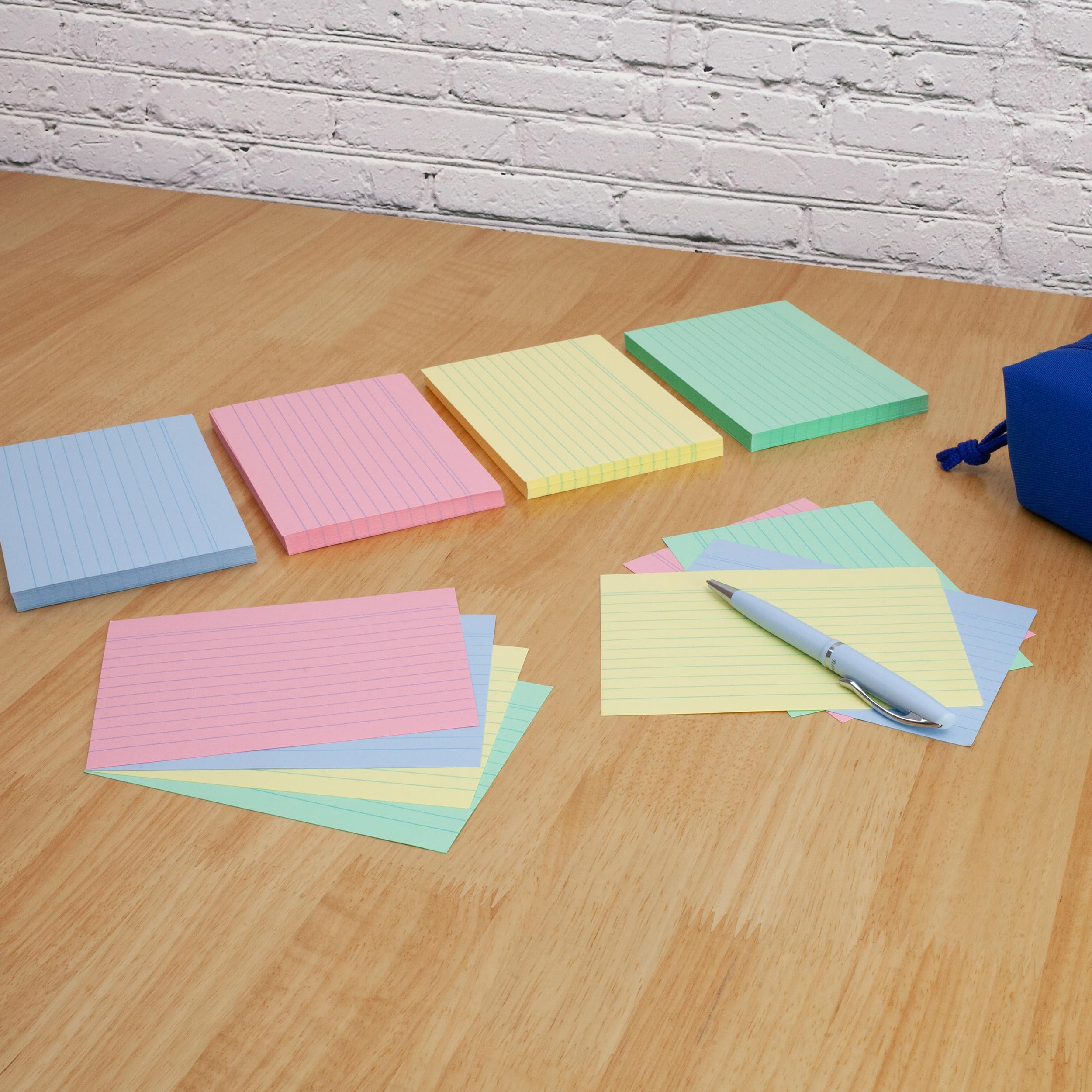 herlitz A6 Ruled Index Cards - 200 Pack Assorted Colours | 170 g/m² Acid-Free Paper 7