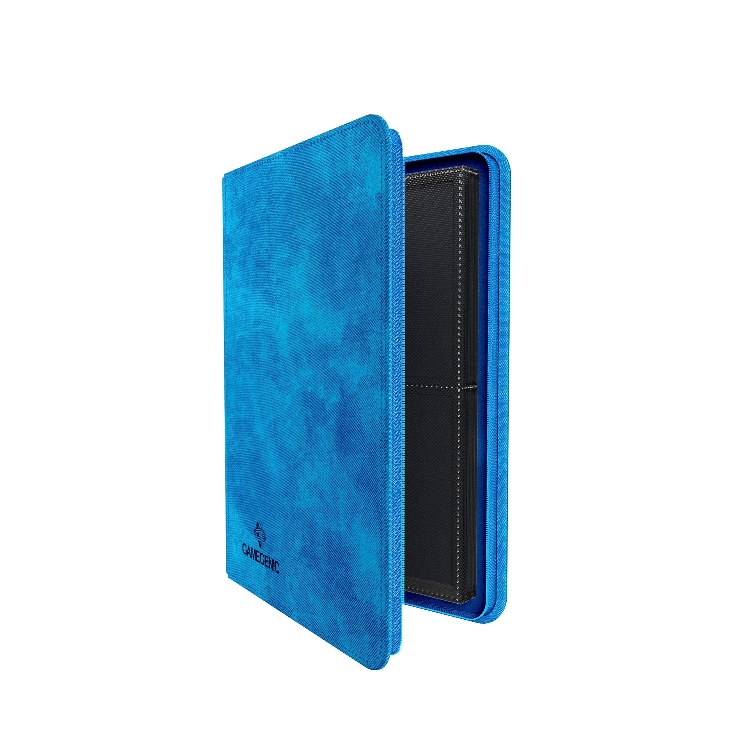 Gamegenic Zip-Up Album - 8-Pocket Side-Loading Pages | Holds 160 Sleeved Cards | Blue 2