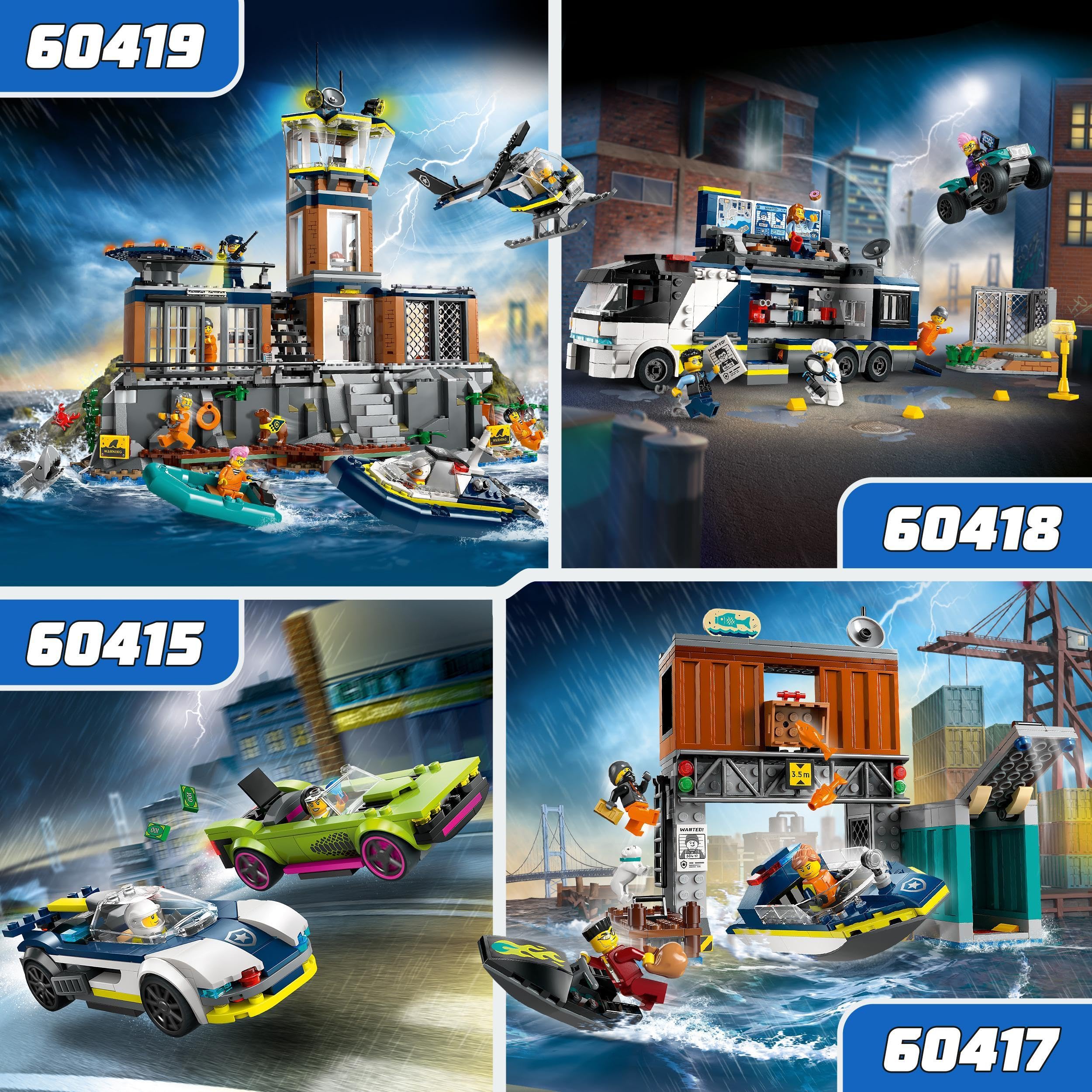 LEGO City Police Car and Muscle Car Chase Building Set | Ages 6+ | Model 60415 7
