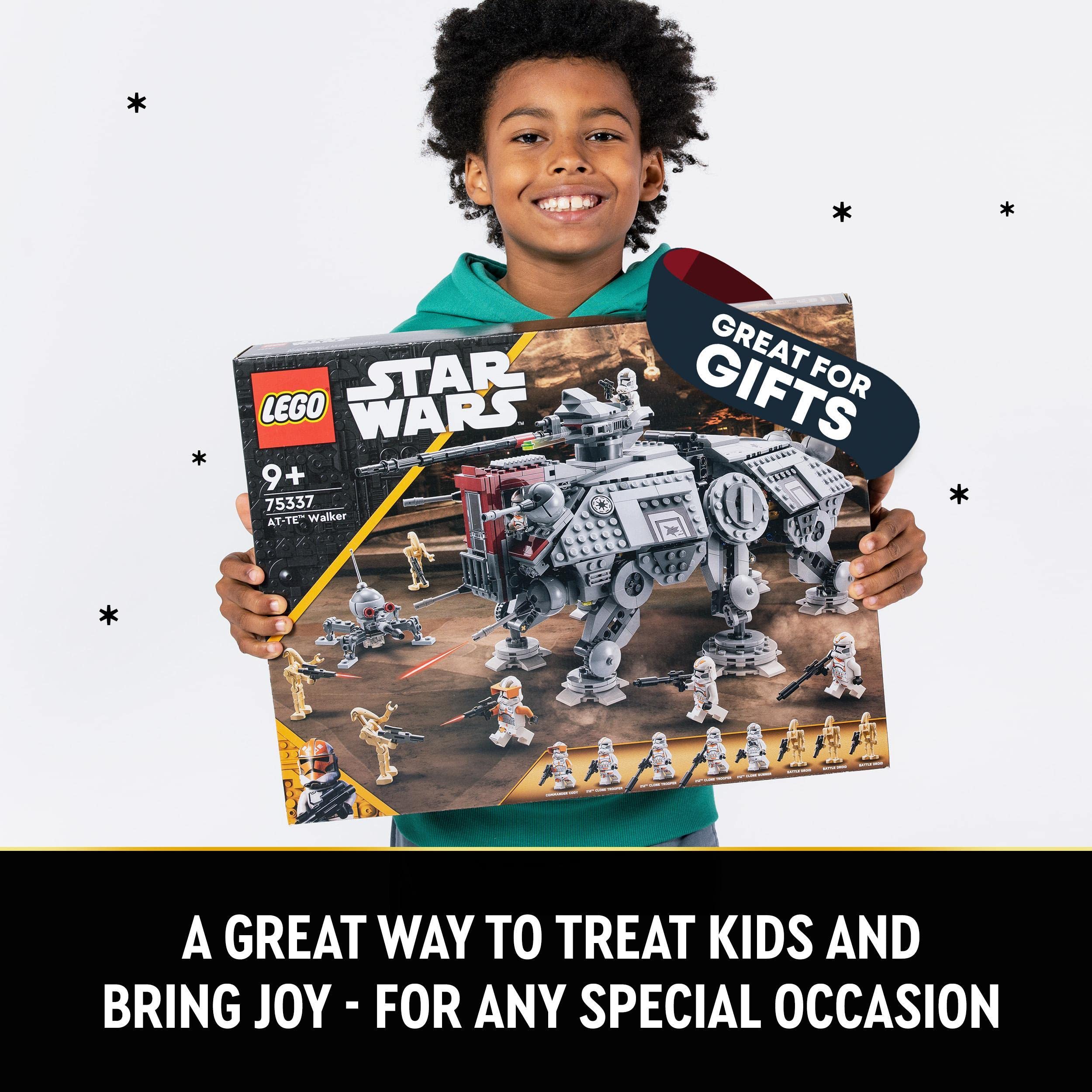 LEGO 75337 Star Wars AT-TE Walker Building Set - Poseable Vehicle with 5 Minifigures, 9+ Years 11