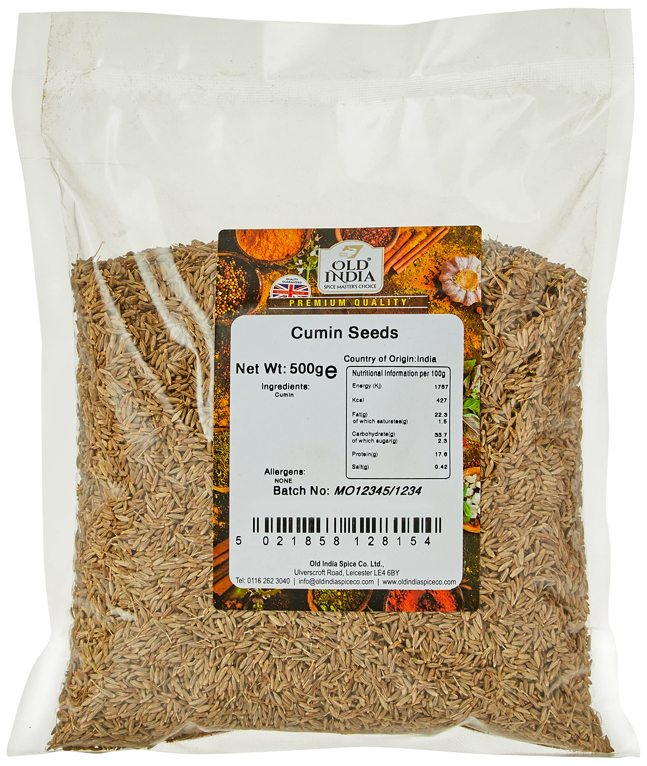 Old India Cumin Seeds - 100% Natural Whole Spice | 500g Pack 1