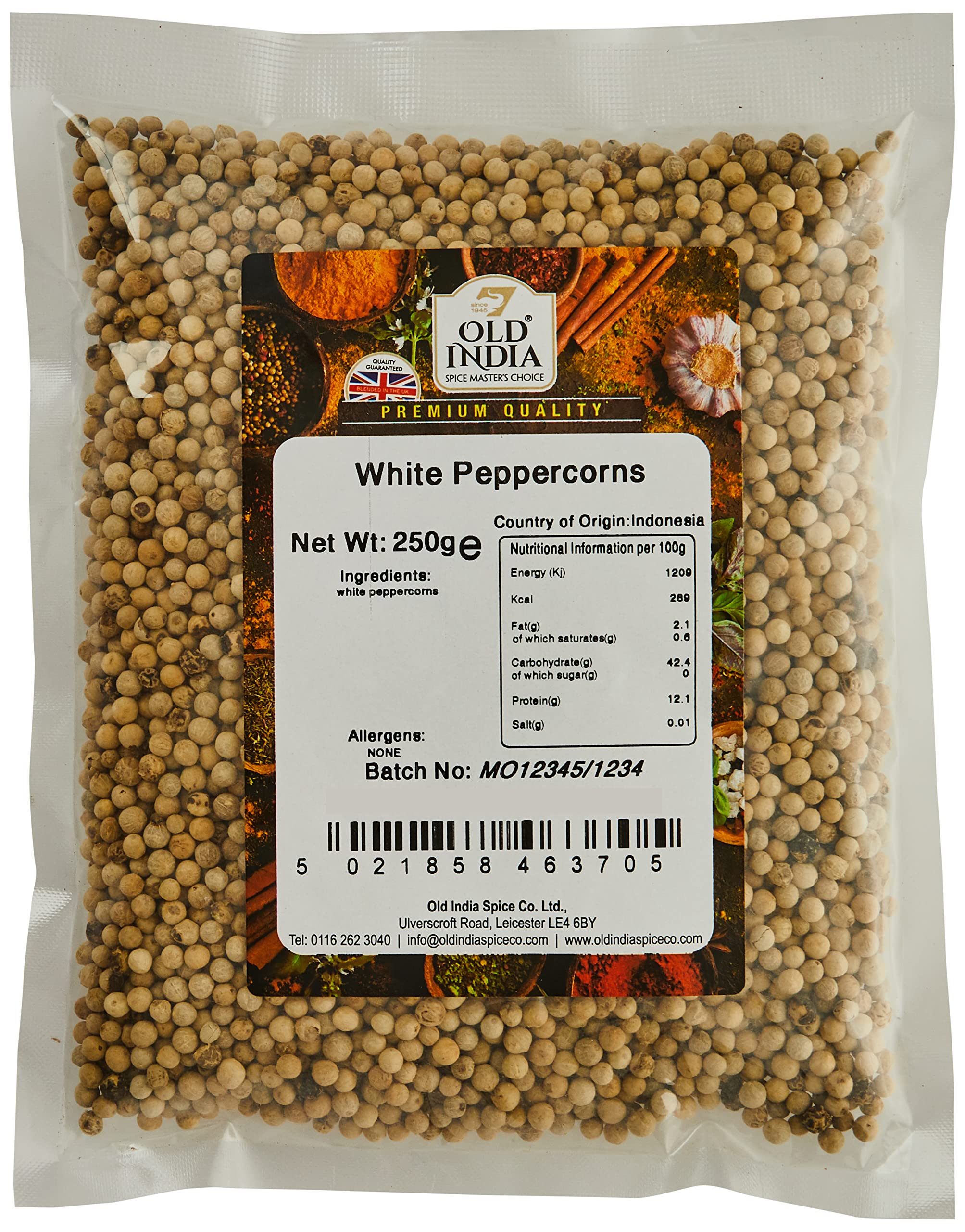 Old India White Peppercorns - 100% Natural & Additive Free | 250g 1