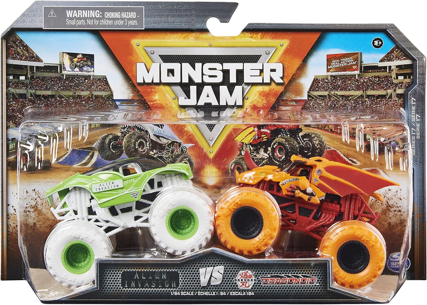 Monster Jam 1:64 Scale Die-Cast 2-Pack - Head-to-Head Monster Trucks for Kids 10