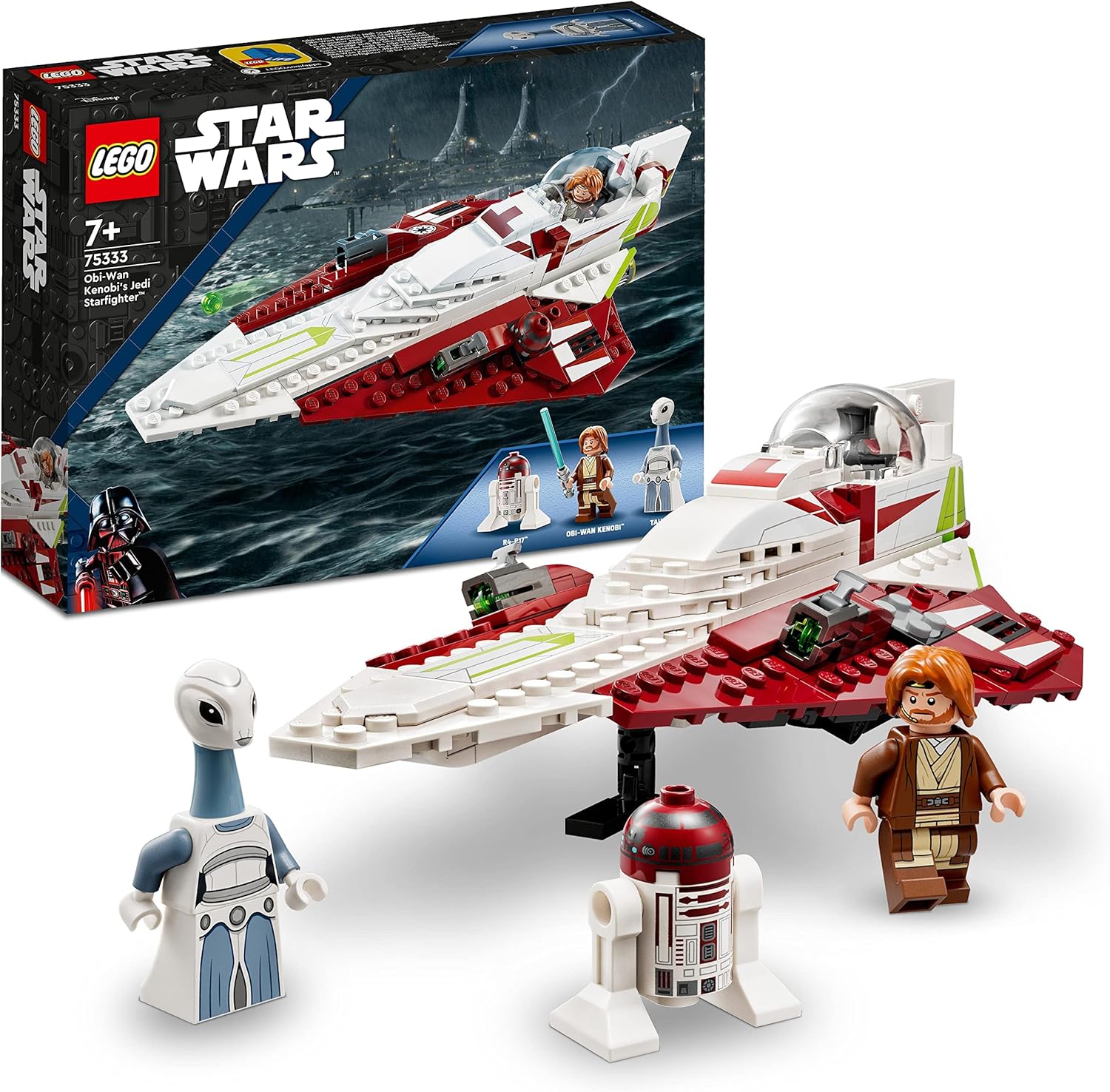 LEGO 75333 Star Wars Obi-Wan Kenobi’s Jedi Starfighter Building Set for Kids 7+ 1