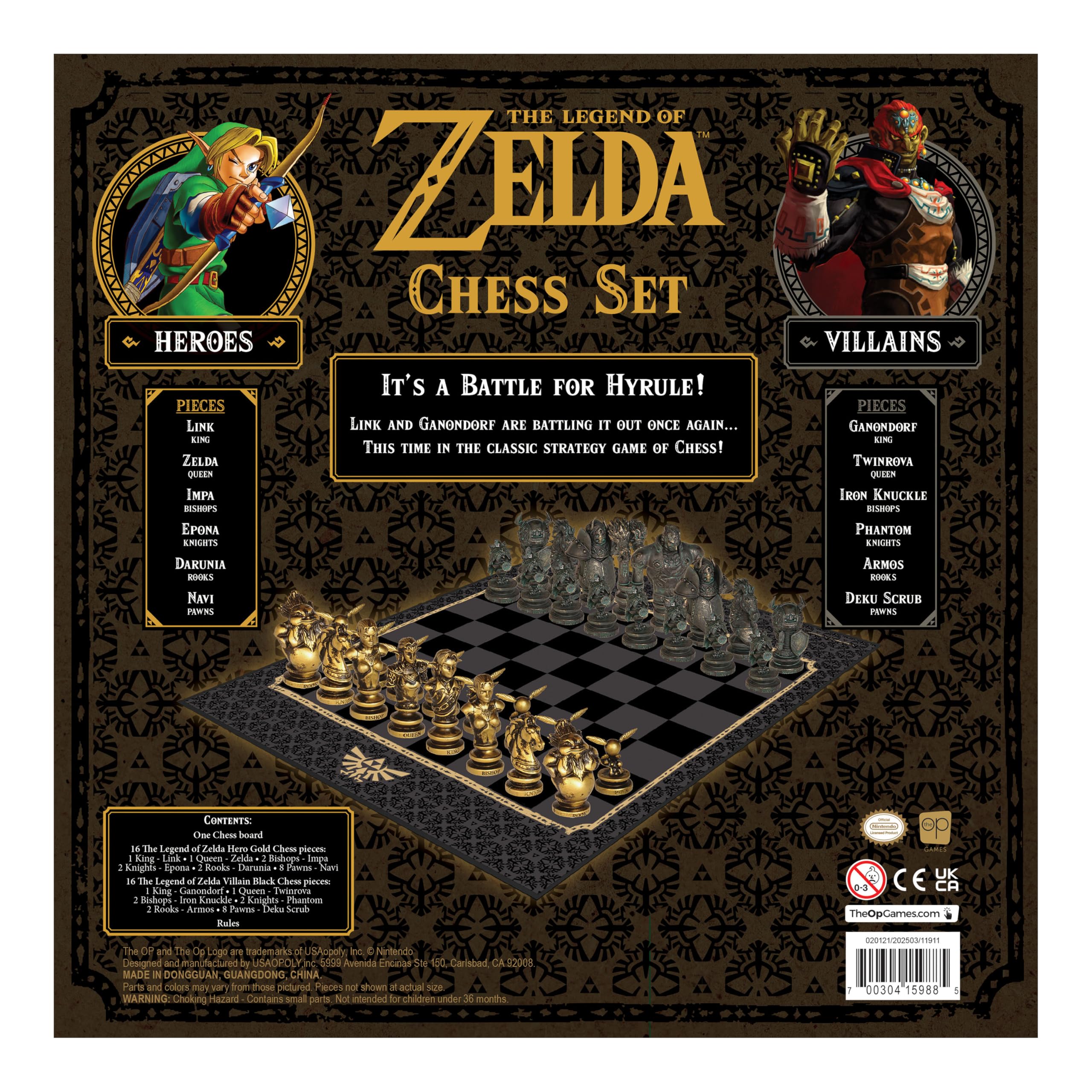 USAopoly The Legend of Zelda Chess Board Game 7