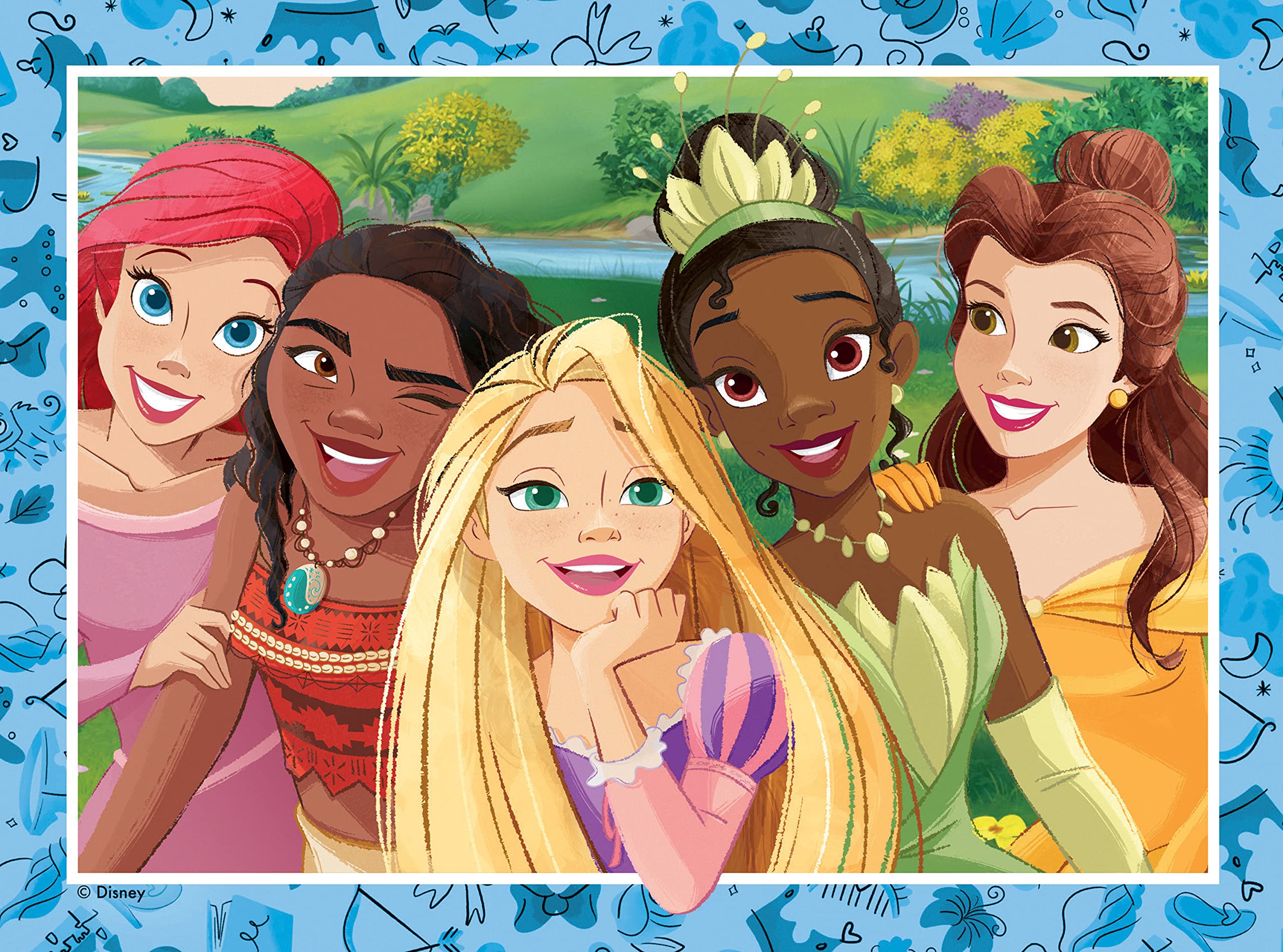 Ravensburger Disney Princess 4 in a Box Jigsaw Puzzles Set - 12, 16, 20 & 24 Pieces for Ages 3+