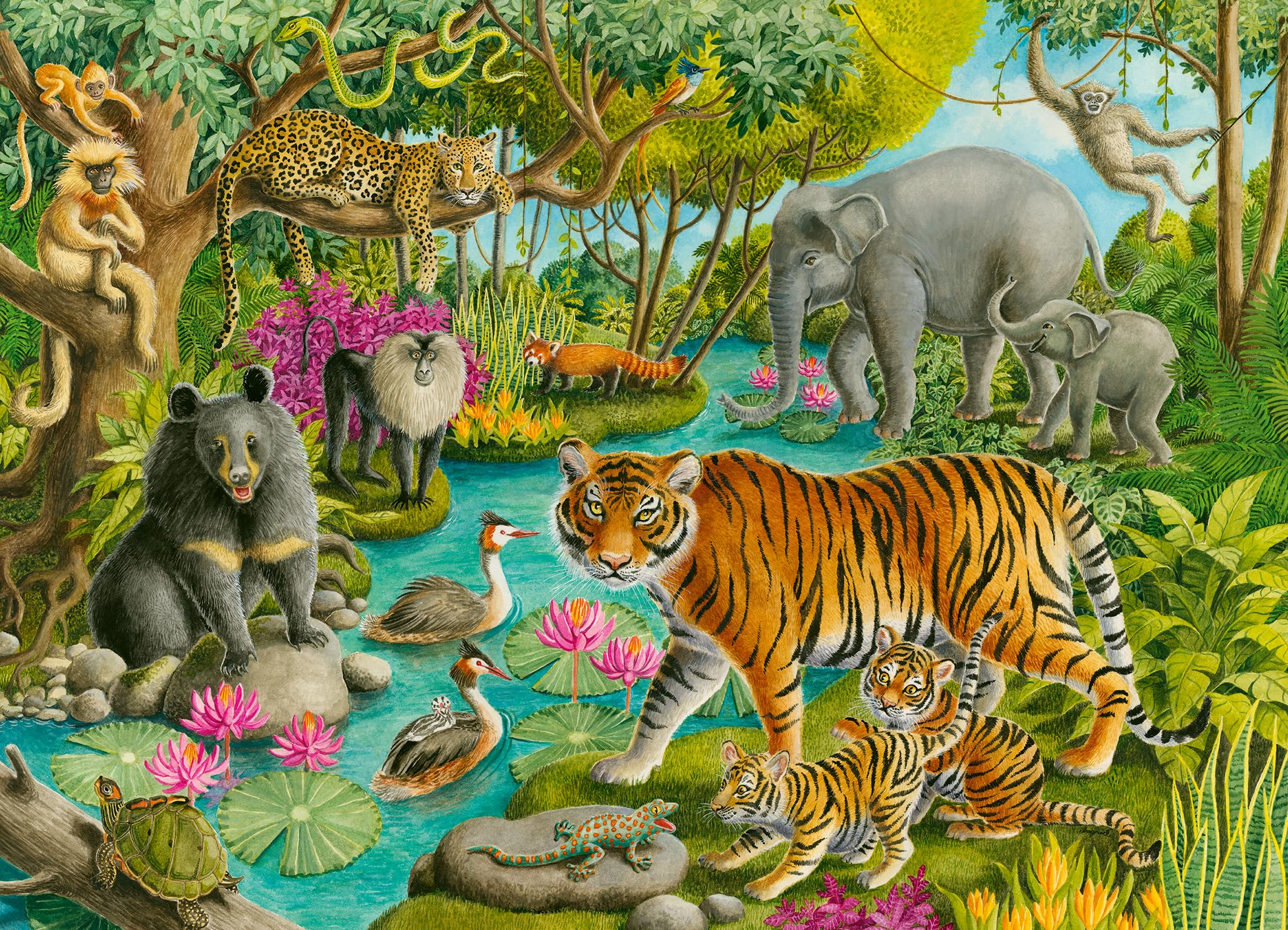 Ravensburger Animals of India Jigsaw Puzzle - 60 Pieces for Ages 4+ | FSC Certified