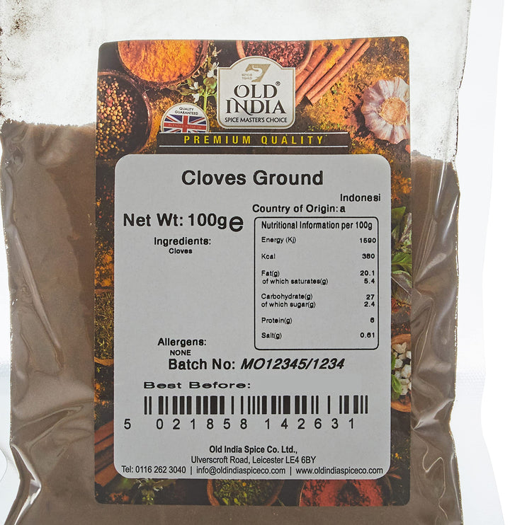 Old India Ground Cloves 100g - Natural Spices & Seasonings