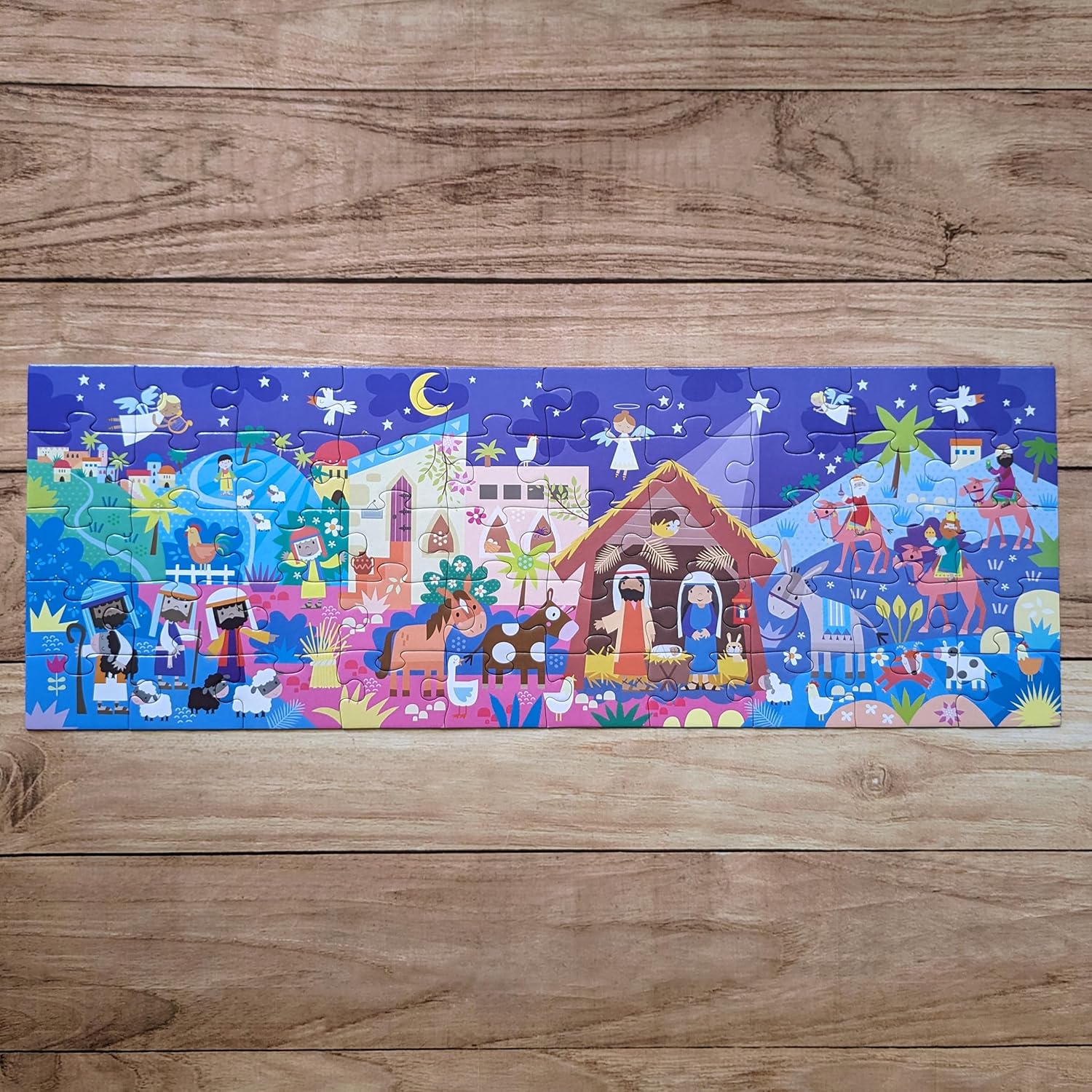 North Parade Publishing BIPZ03 The Nativity Bible Stories Jigsaw Puzzle - 50-Piece Educational Puzzle for Young Children 7