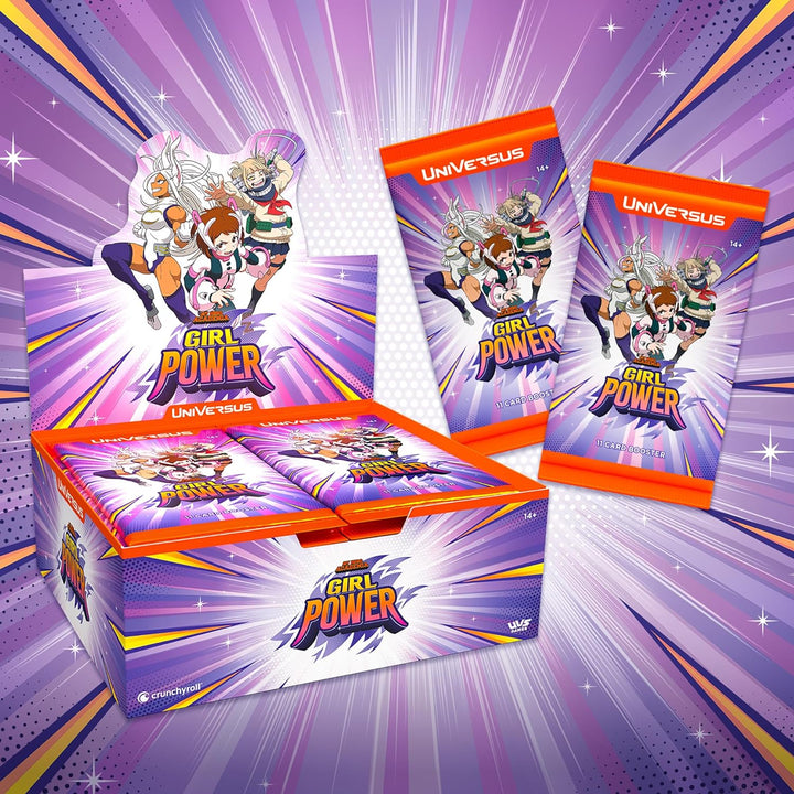 Universus My Hero Academia Trading Cards - Girl Power Booster Display (24 Boosters)