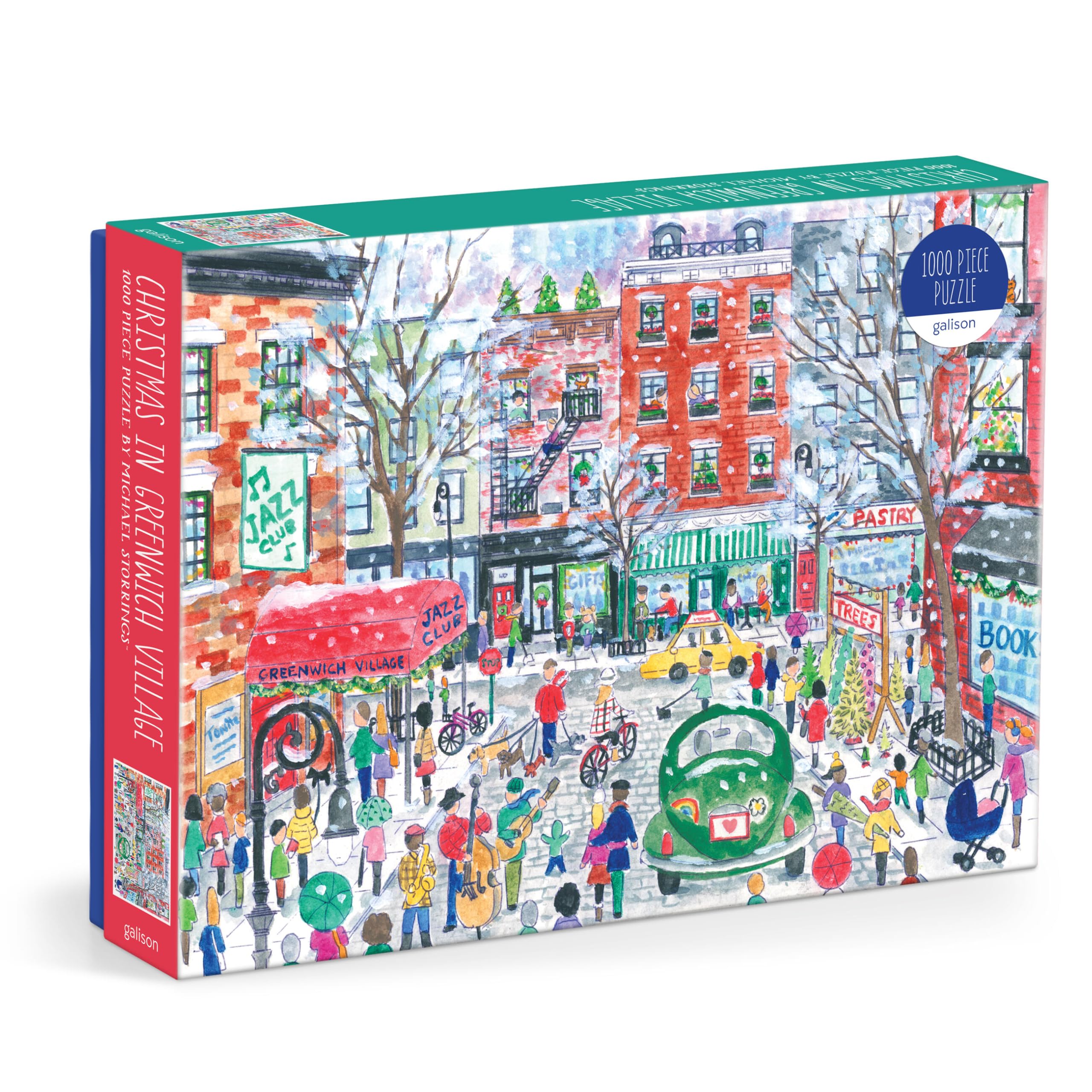 Galison Christmas in Greenwich Village – 1000 Piece Michael Storrings Jigsaw Puzzle