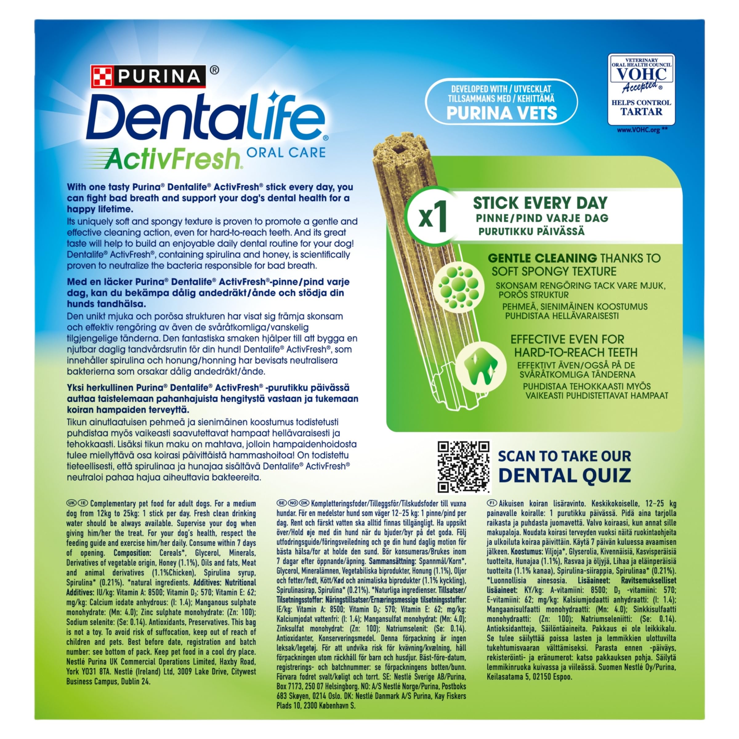 Dentalife ActivFresh Chicken Dental Sticks for Medium Dogs - Fights Bad Breath & Reduces Tartar (24 Sticks, Pack of 2) 9