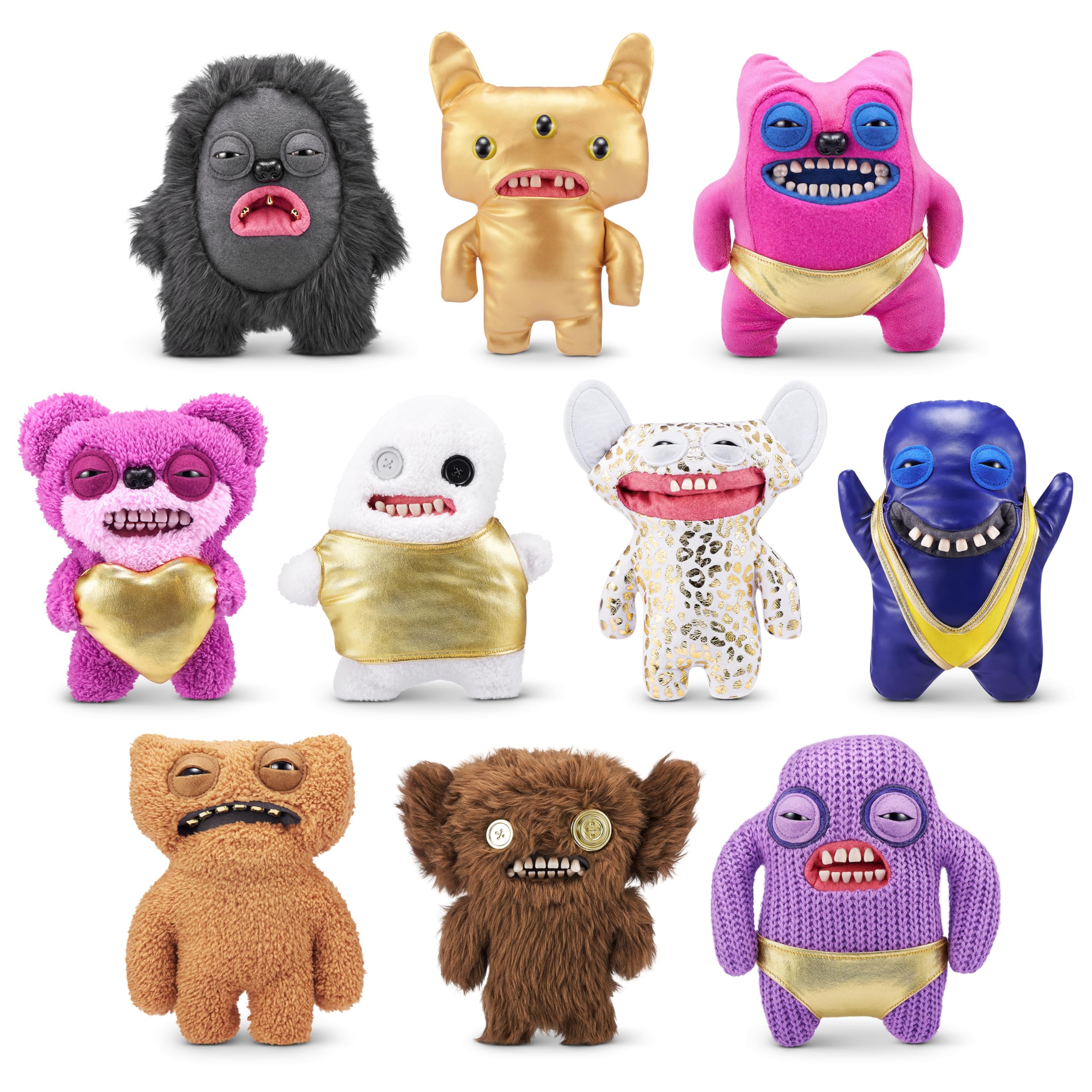 Fuggler Gold Fuggs by ZURU - Funny Ugly Monster Plush Collectible Toy, 9" Hedge Grog Edition 8