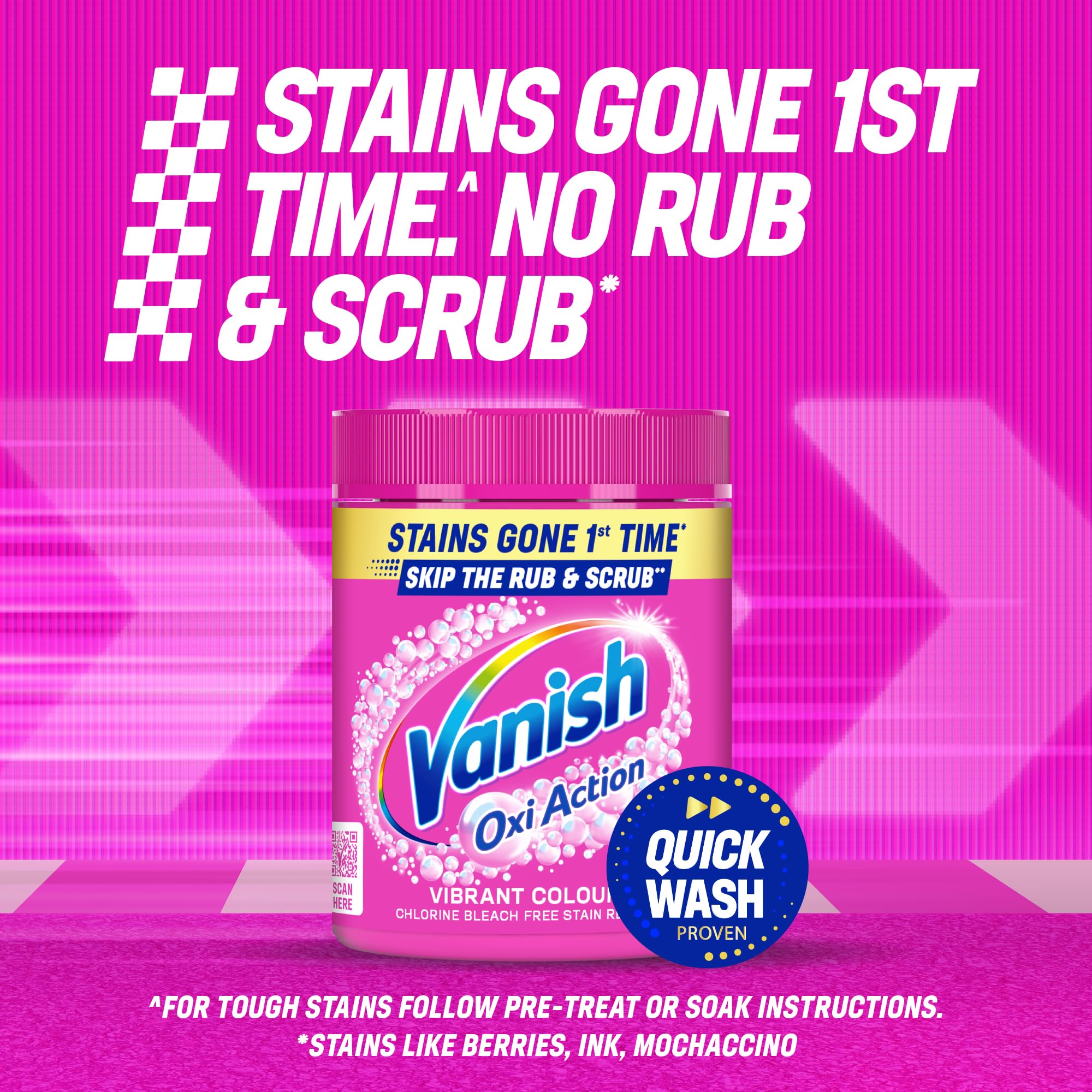 Vanish Oxi Advance Laundry Booster Powder for Colours - Stain Remover, 470g