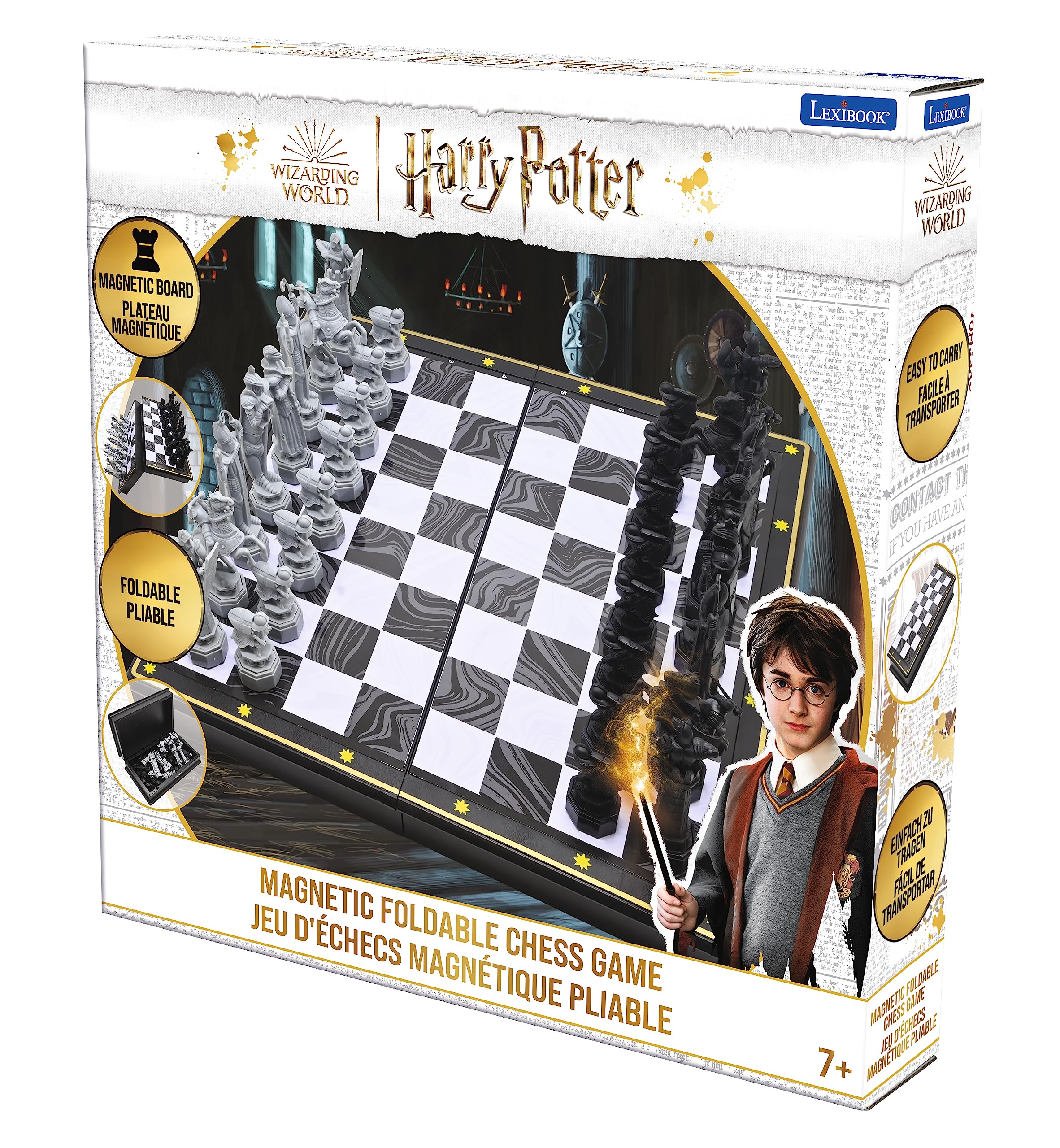 Lexibook Harry Potter Chess Set Magnetic Foldable Board Game 11