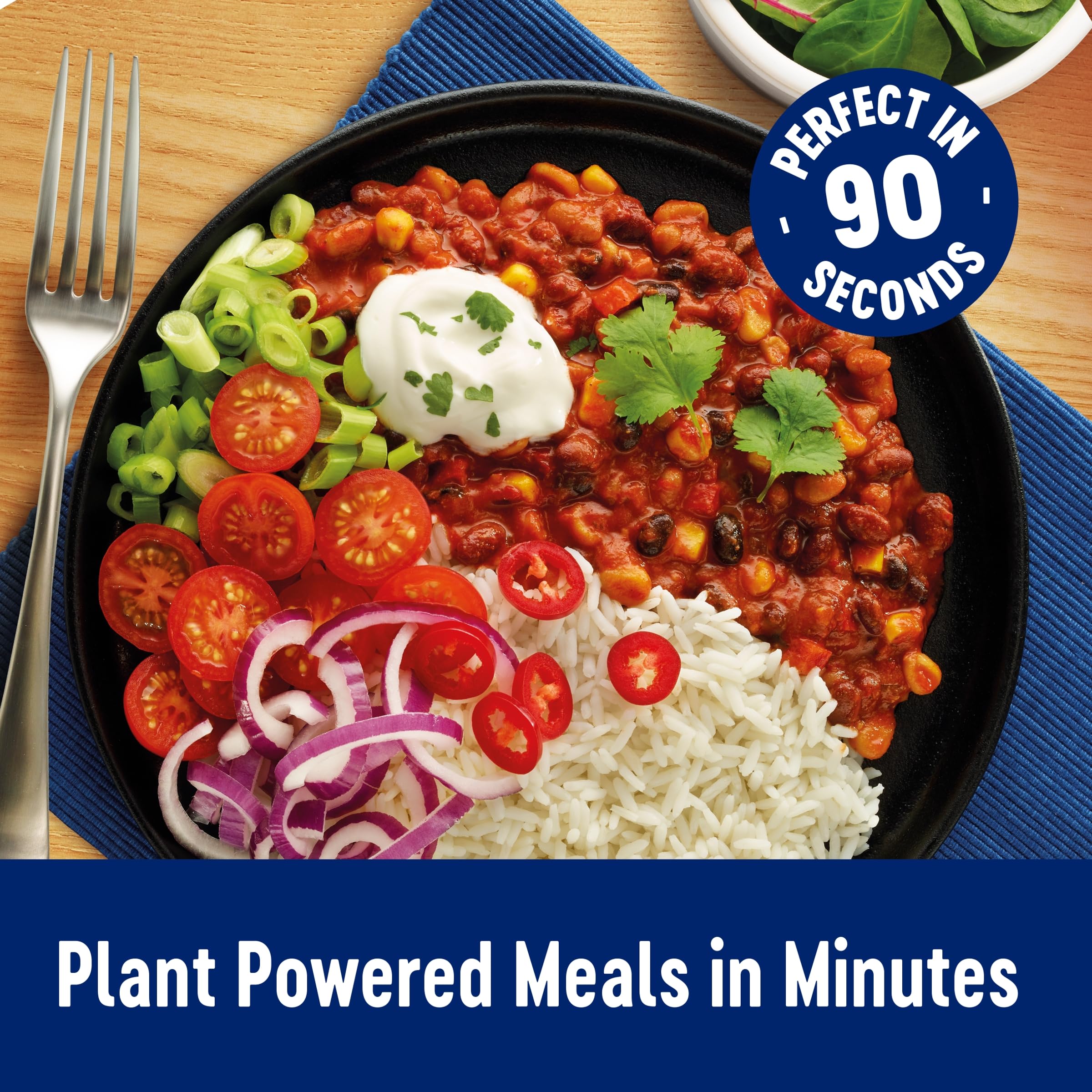 Ben's Original Plant Powered Chilli non Carne Pouch 285g 3