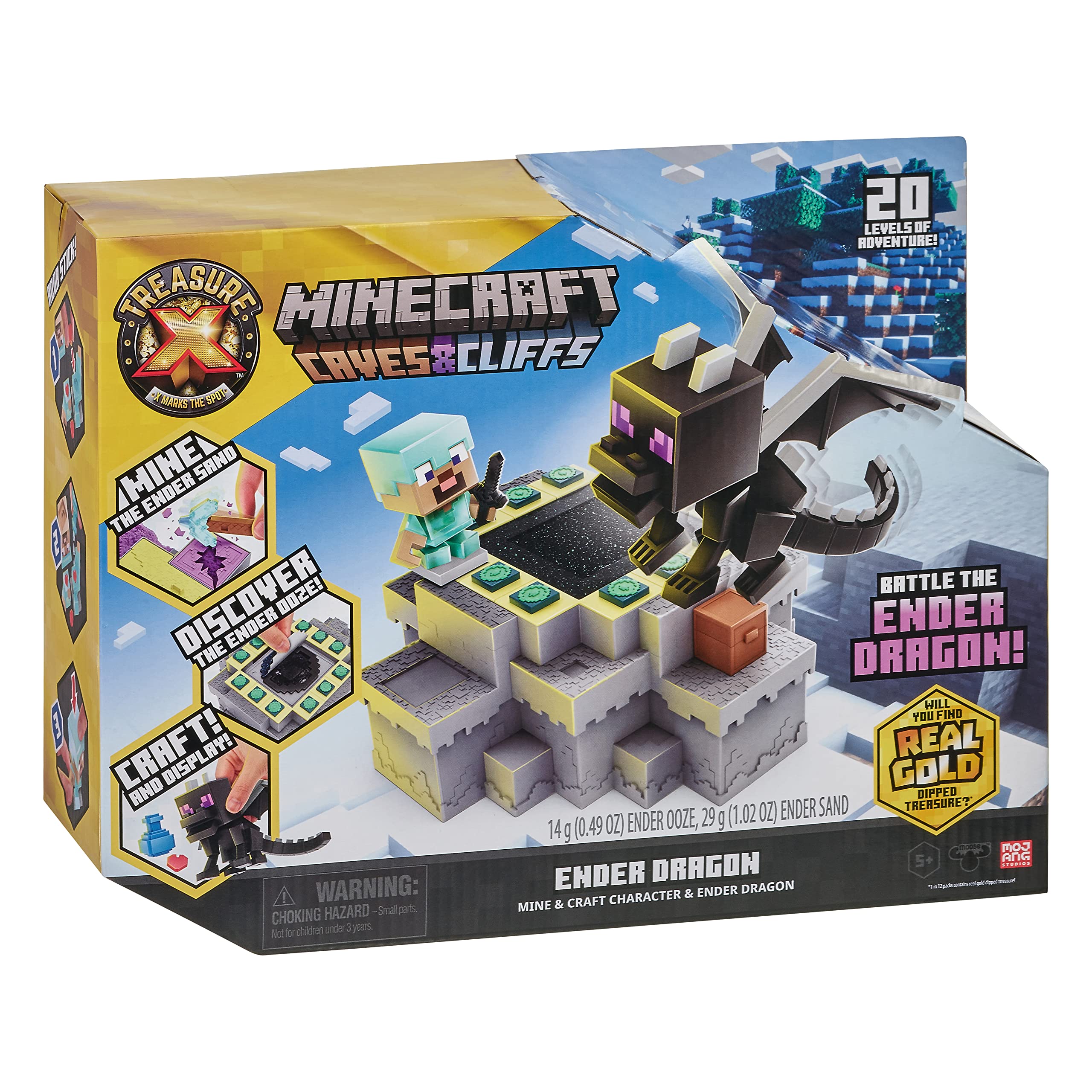 Treasure X Minecraft Höhlen &amp; Klippen – Enderdrachen-Mine &amp; Craft-Spielset
