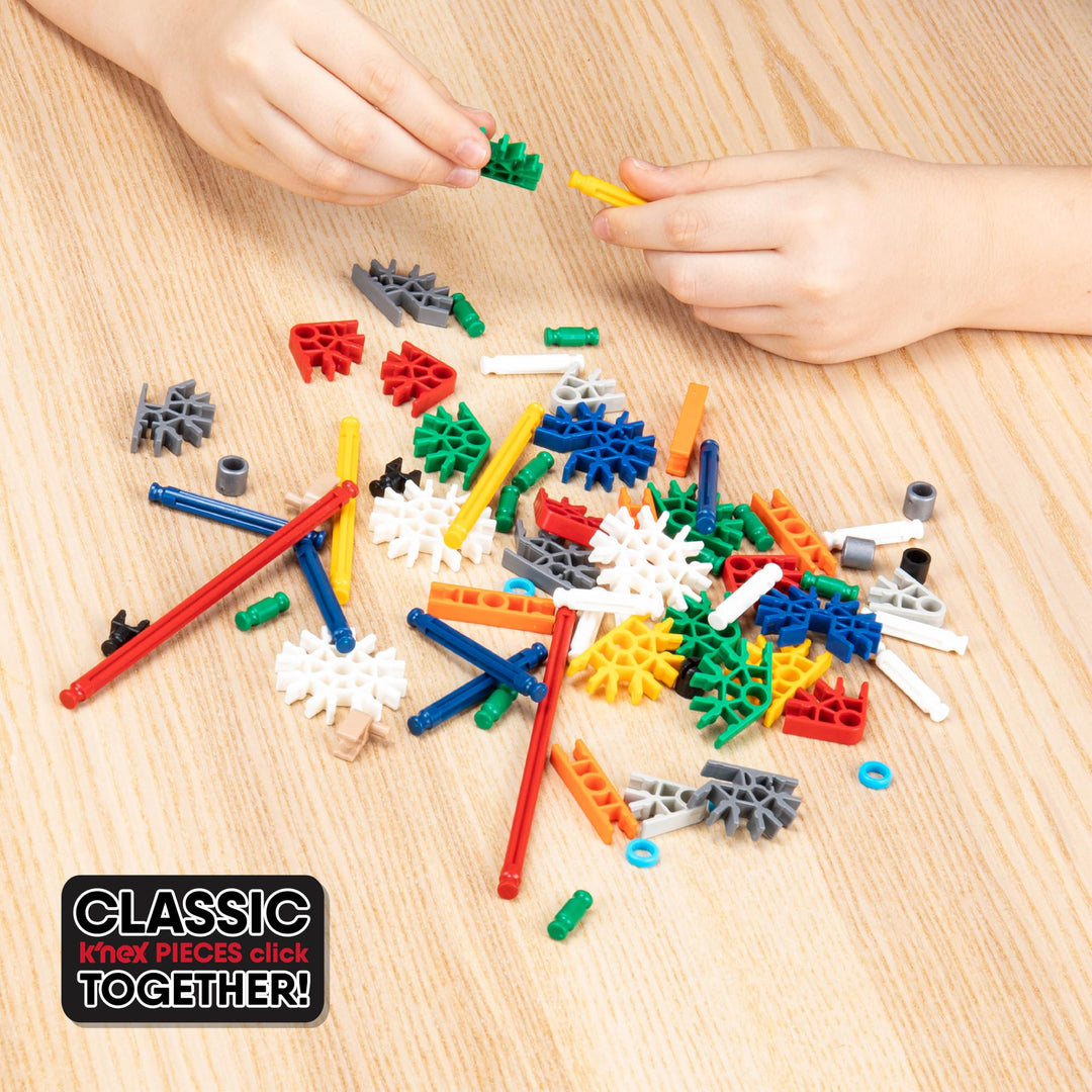 K'NEX 17035 Thrill Rides 3-in-1-Bauset für klassische Vergnügungsparks, 744-teiliges Kinderbauset für kreatives Spielen, stundenlanger Spaß beim Bauen von drei Fahrgeschäften auf dem Messegelände, geeignet für Jungen und Mädchen ab 9 Jahren