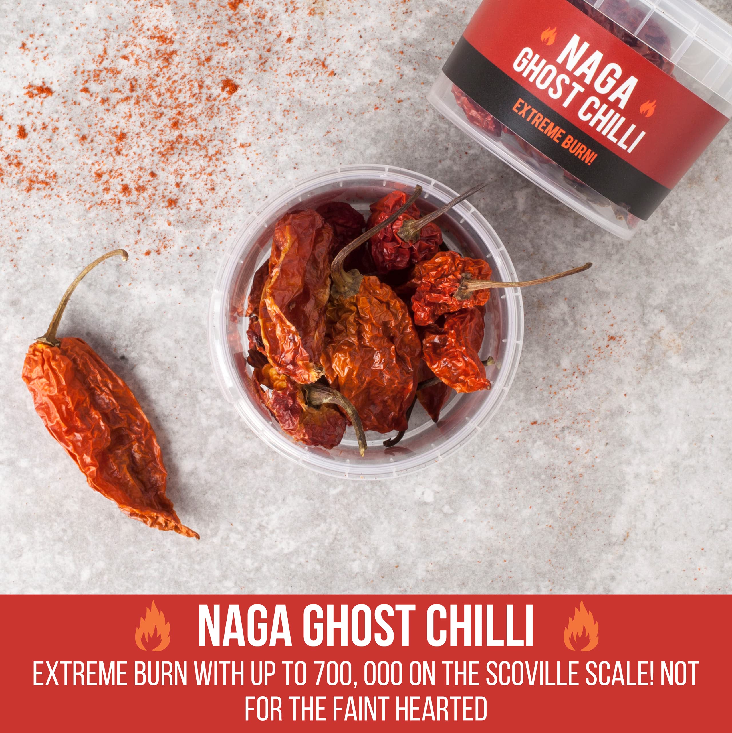 SPICE 'N' TICE Naga Ghost Chilli Pot with Pepper Pods - Extreme Heat up to 700,000 SHU | 10g 2