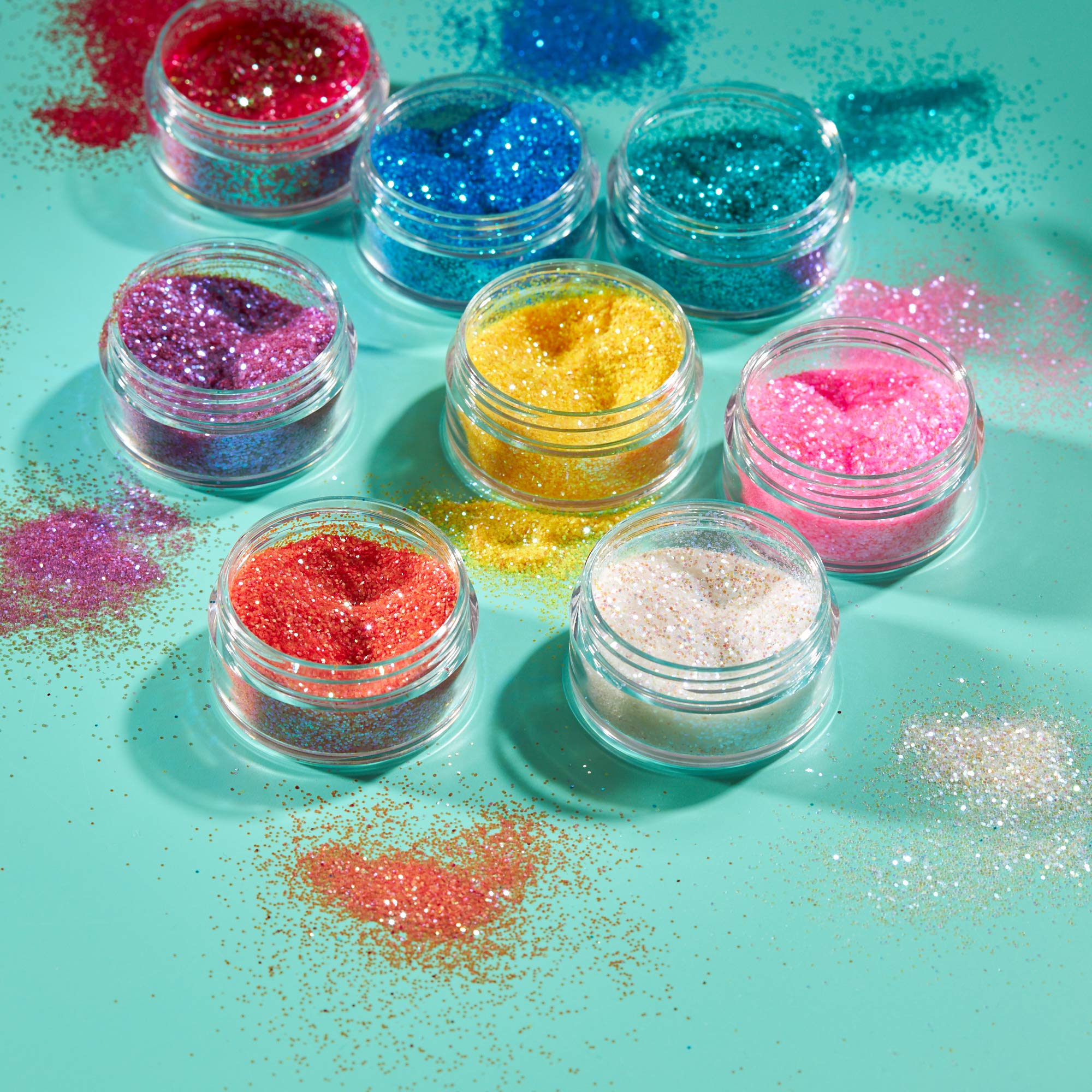 Moon Glitter - Iridescent Glitter Shakers (5g) - Pink Cosmetic Glitter for Face, Body, Hair, Nails, Lips 5