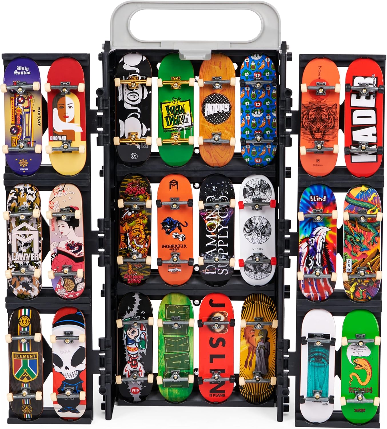 Tech Deck Play and Display Transforming Ramp Set and Carrying Case with Exclusiv 8