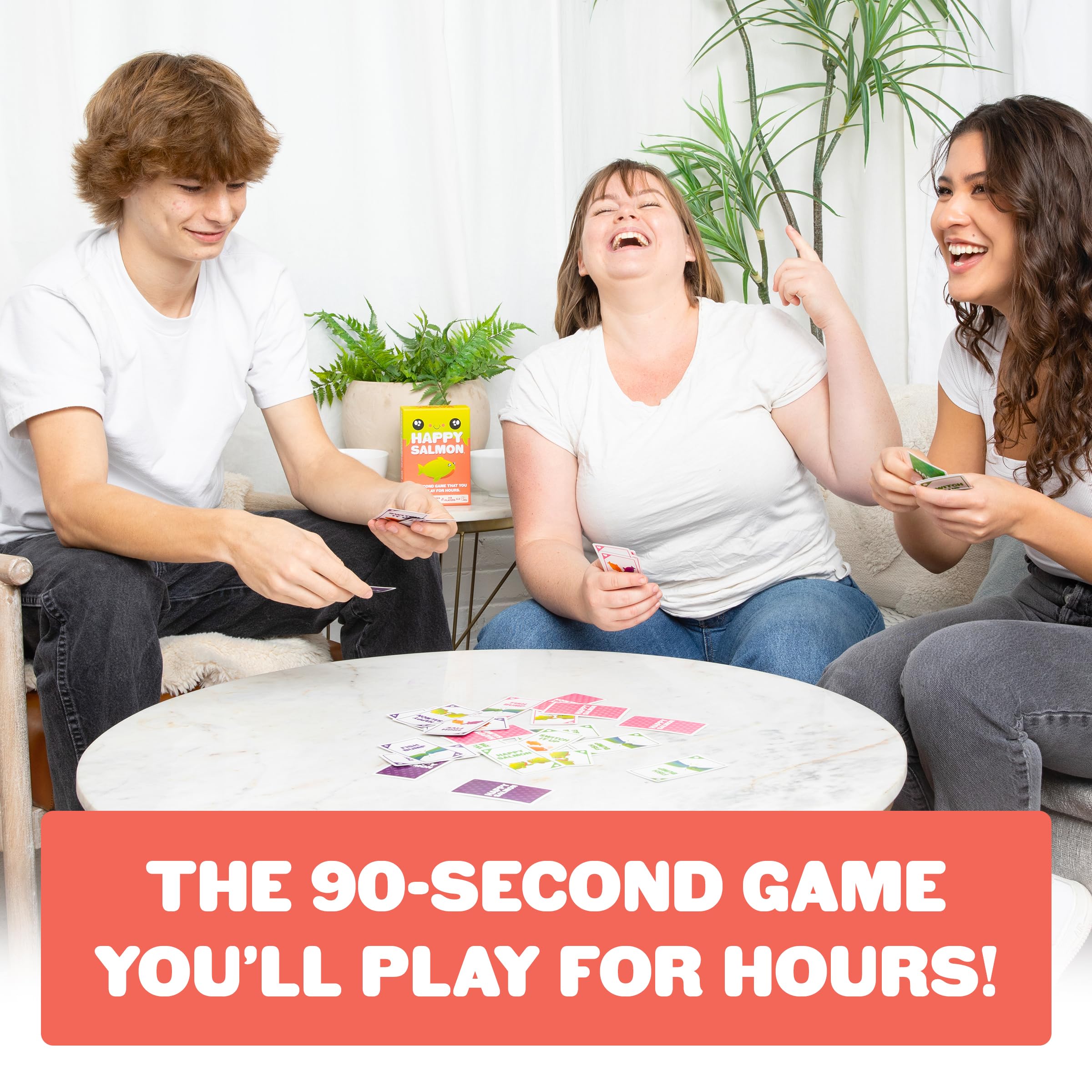 Exploding Kittens Happy Salmon Card Game | 3-8 Players | Ages 6+ | 90 Second Rounds 4