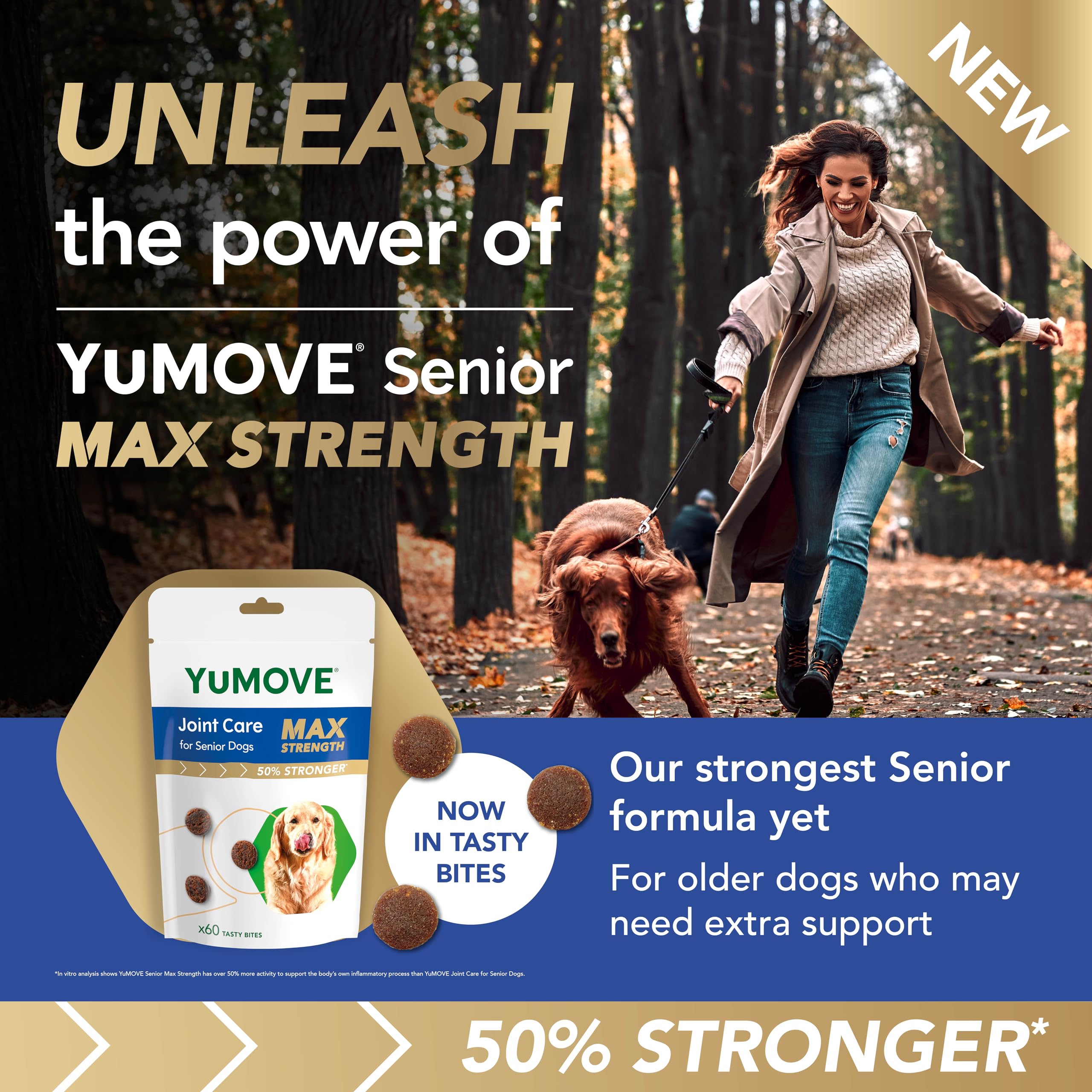 YuMOVE Max Strength Joint Supplement for Dogs - 60 Chews | Glucosamine & Chondroitin 2