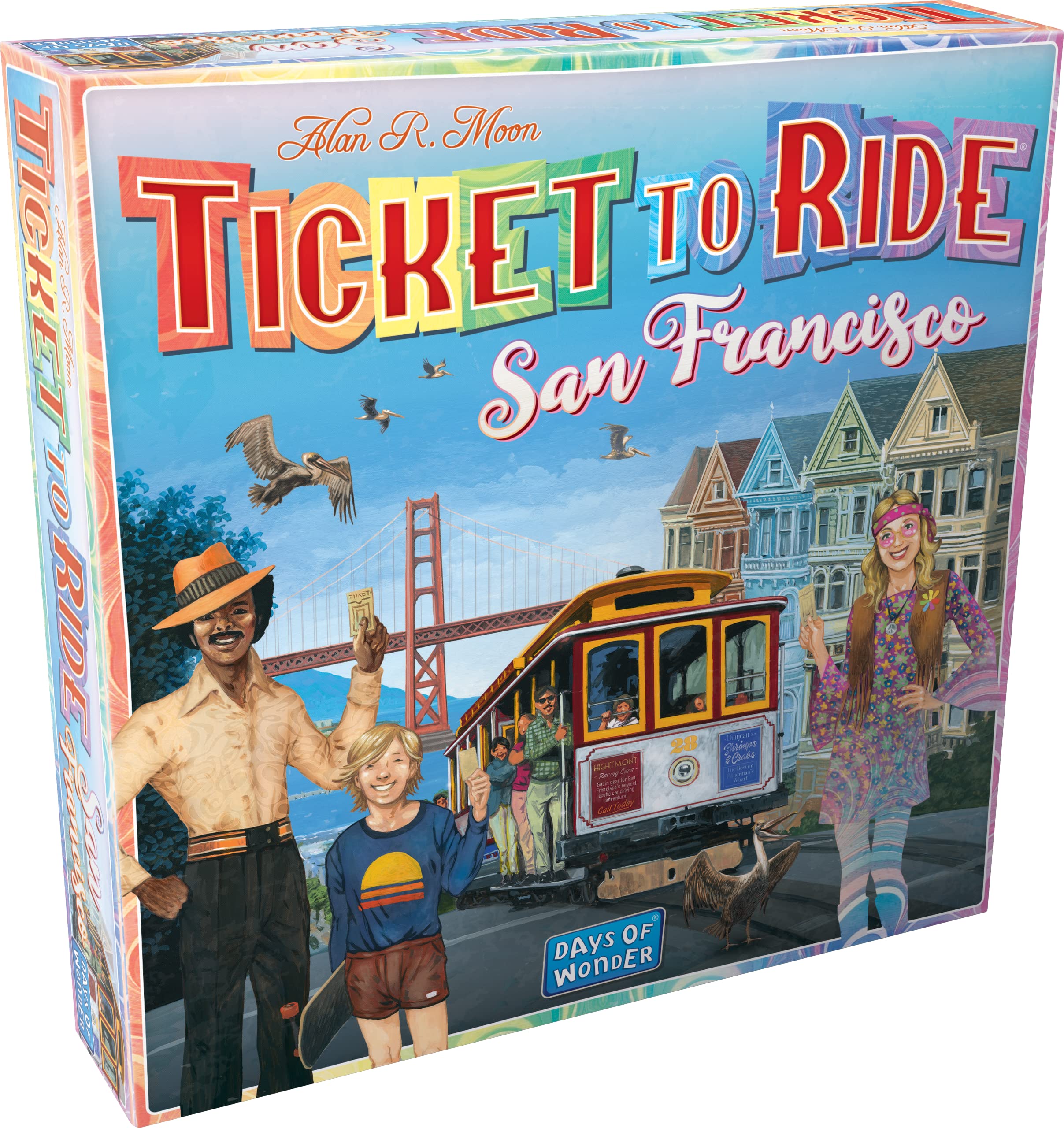 Days of Wonder Ticket to Ride: San Francisco Board Game - 2-4 Players | 10-15 Min Playtime | Ages 9+ 1
