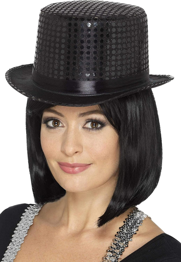 Smiffys Black Men's Sequin Top Hat (US)