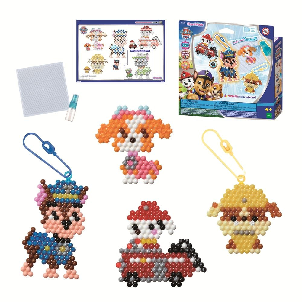 Aquabeads Paw Patrol Keychain Craft Kit - 600 Beads & Accessories for Kids 4+ 7