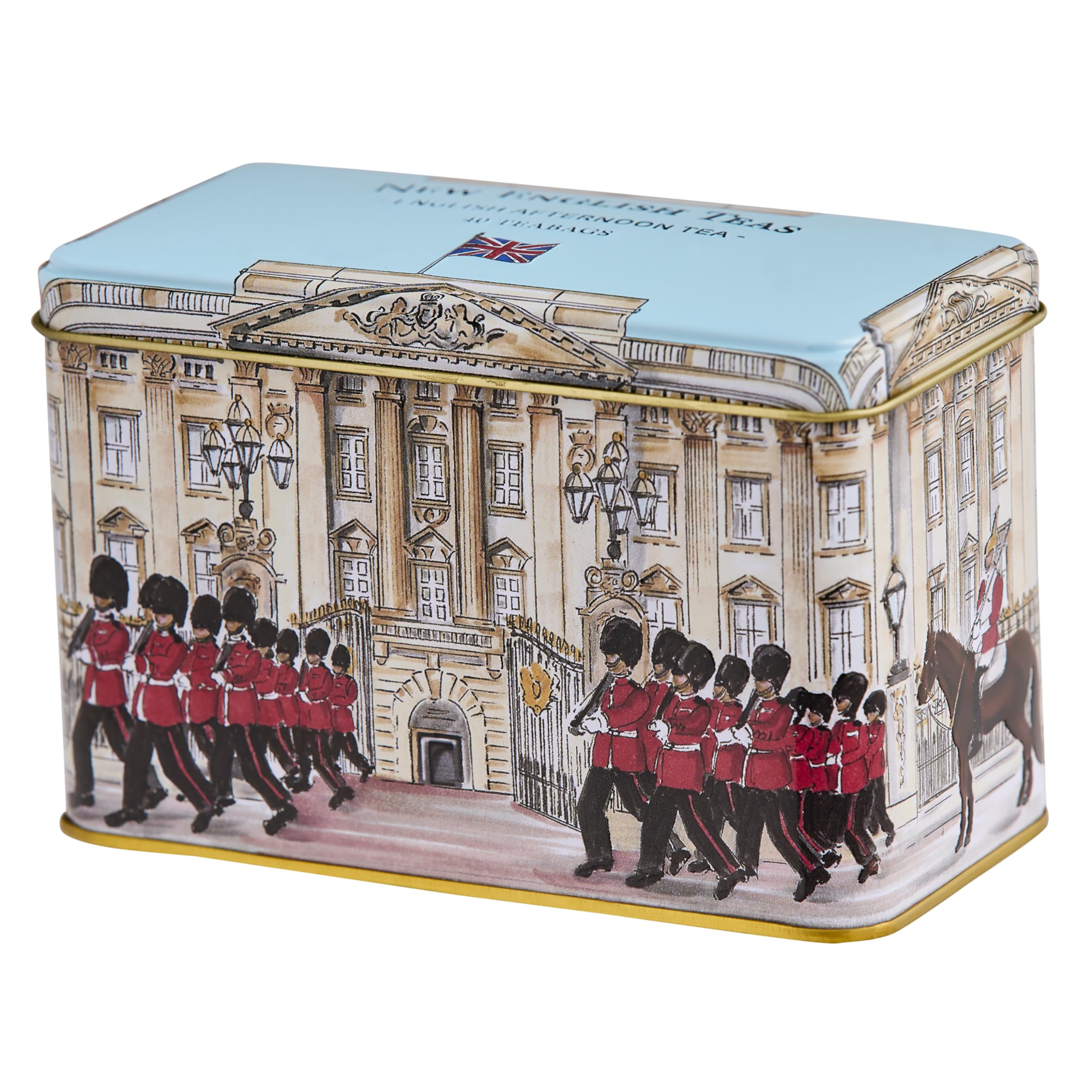 New English Teas Buckingham Palace Tin - English Afternoon Blend, 40 Tea Bags