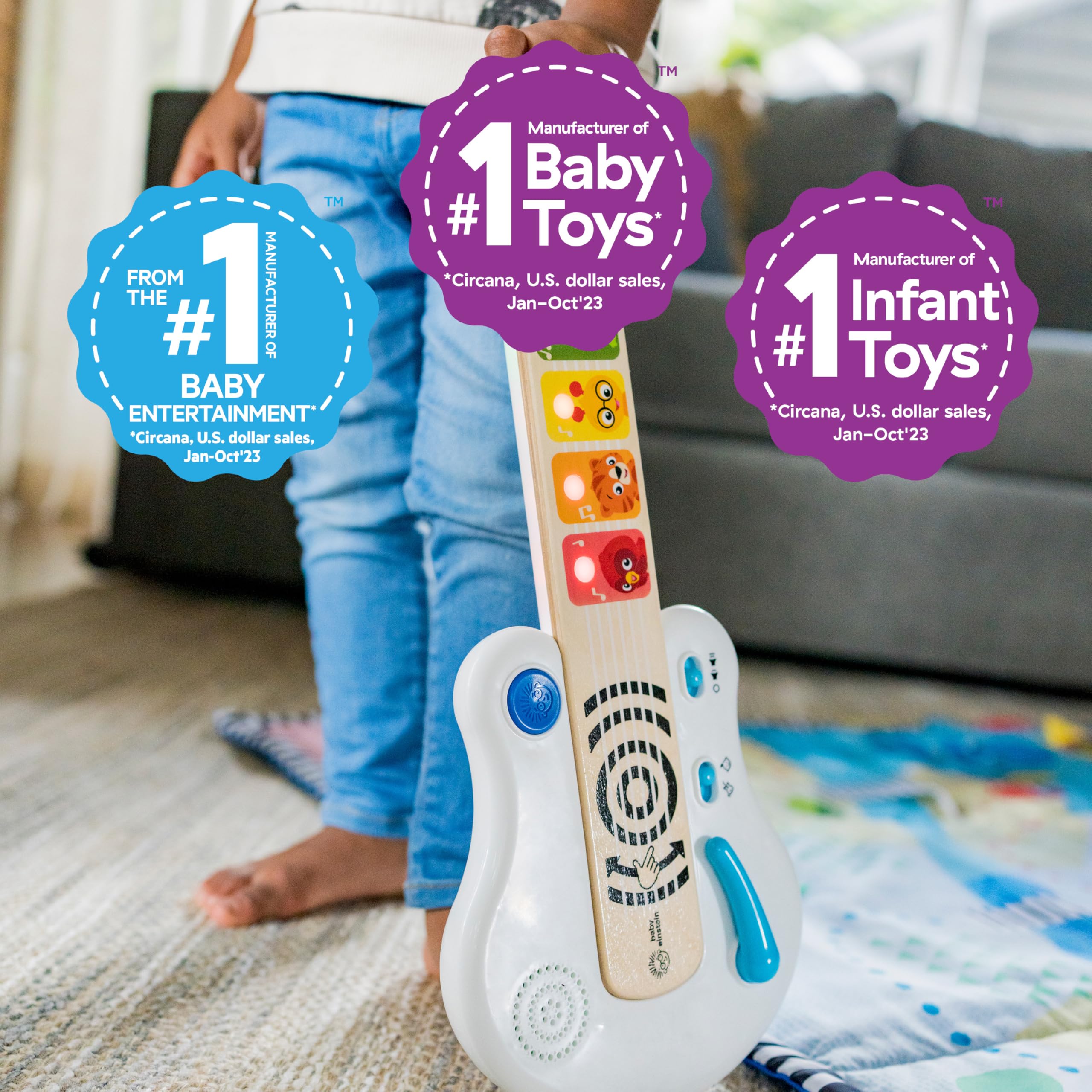 Baby Einstein Strum Along Songs Magic Touch Wooden Guitar - 12 Months+ 8