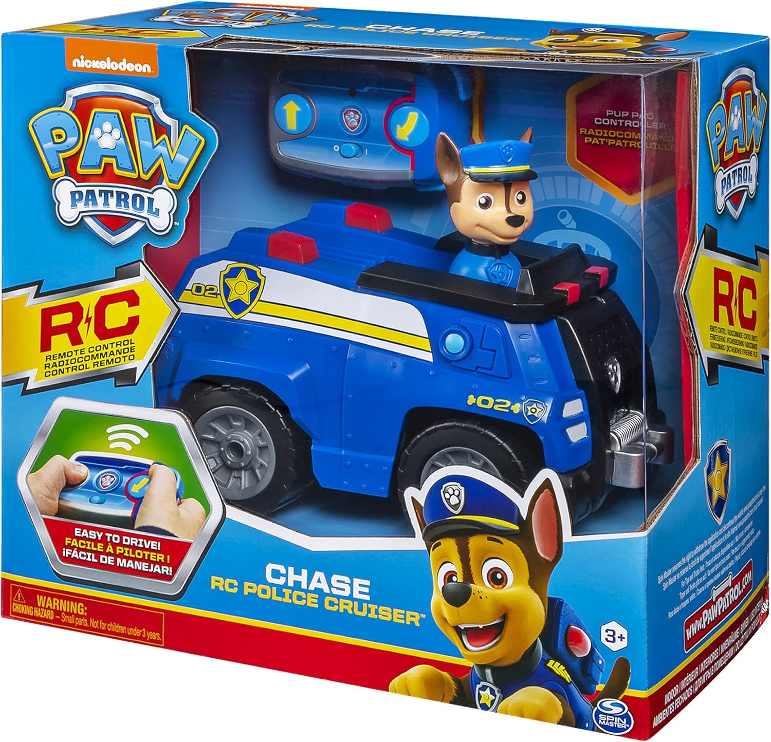 PAW Patrol Chase Remote Control Police Cruiser - 2-Way Steering Vehicle for Kids 7