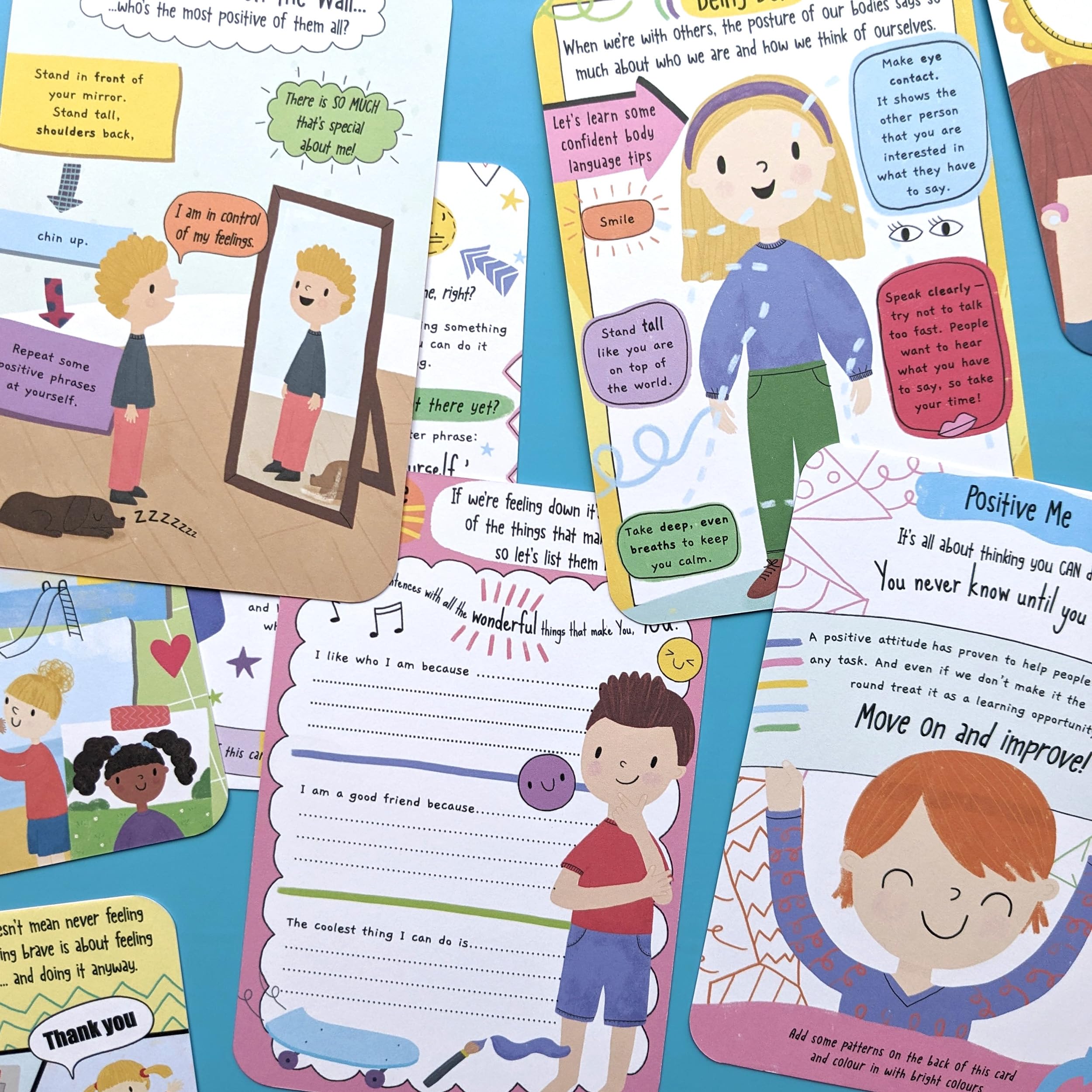 North Parade Publishing Positive Me Mindfulness Flash Cards - 25 Affirmation Cards for Kids 5