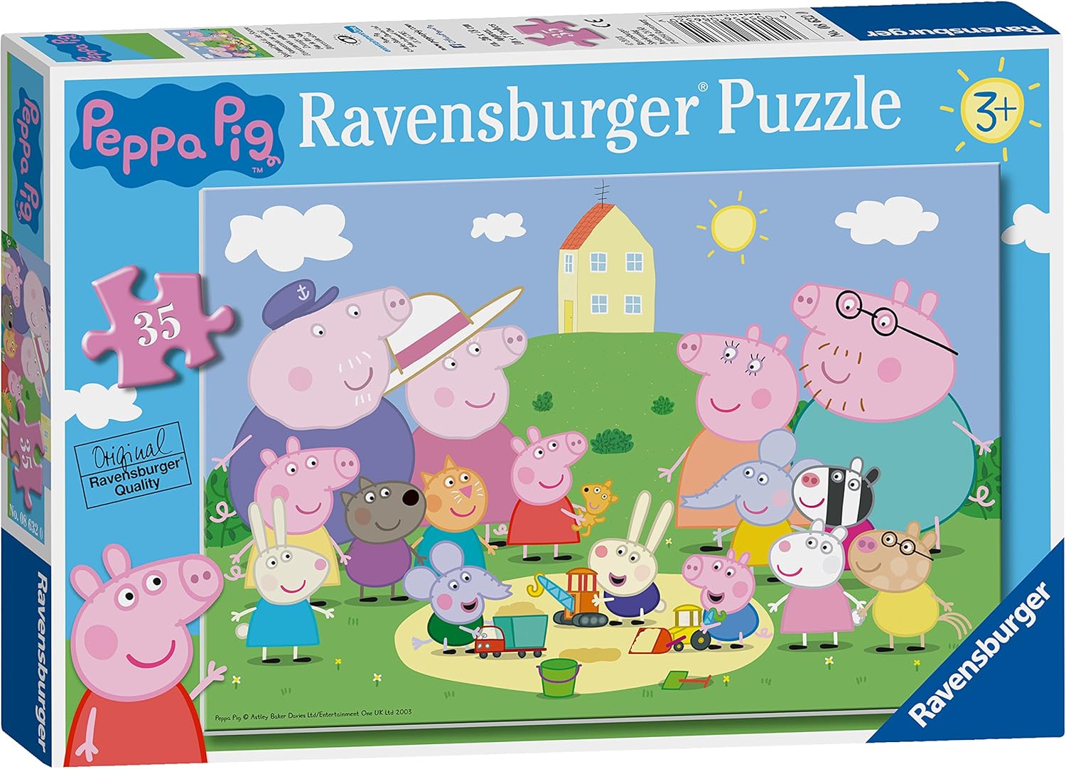 Ravensburger Peppa Pig Fun in the Sun 35-Piece Jigsaw Puzzle for Kids 3 Years and Up 1