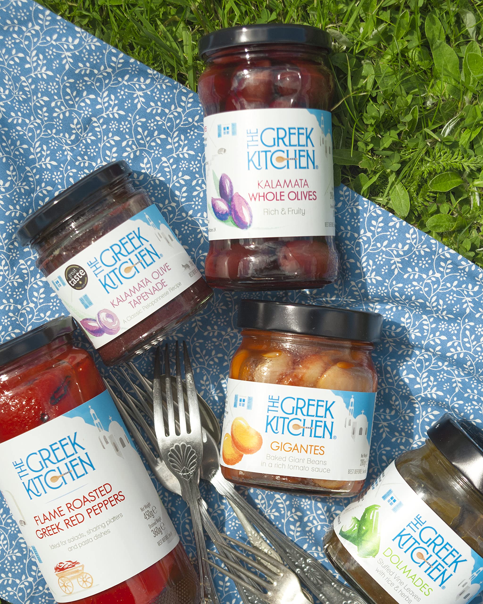 The Greek Kitchen Kalamata Whole Olives - Plump, Meaty Texture | 290g 5