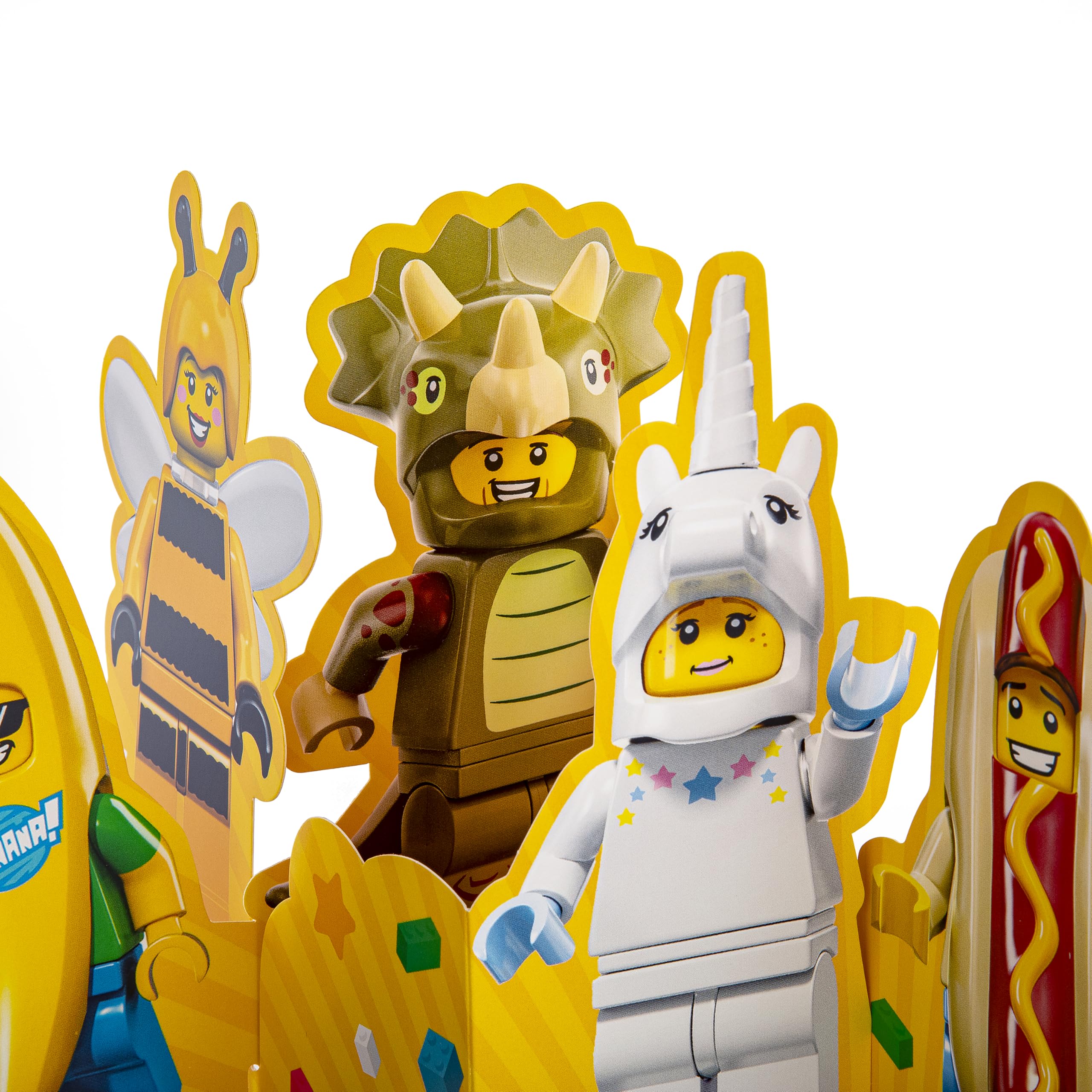 Hallmark LEGO Birthday Card | 3D Pop Up Design | Yellow with Turquoise Foil Details 5