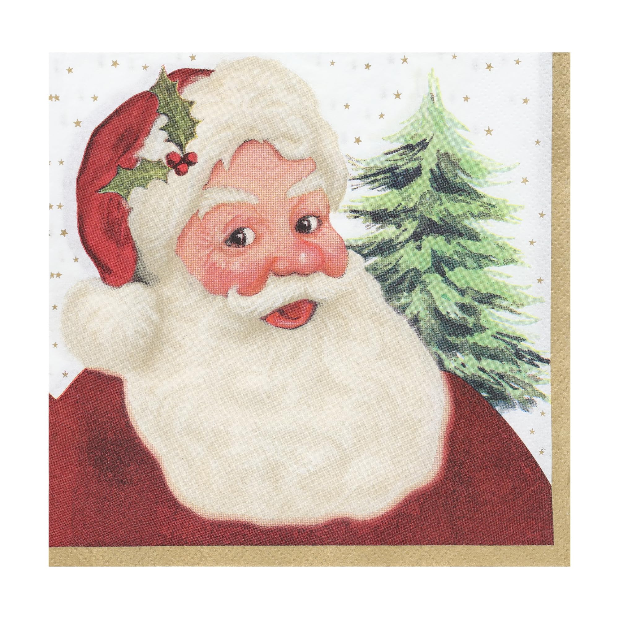 Talking Tables Santa Claus Christmas Napkins 33cm 100 Pack 4