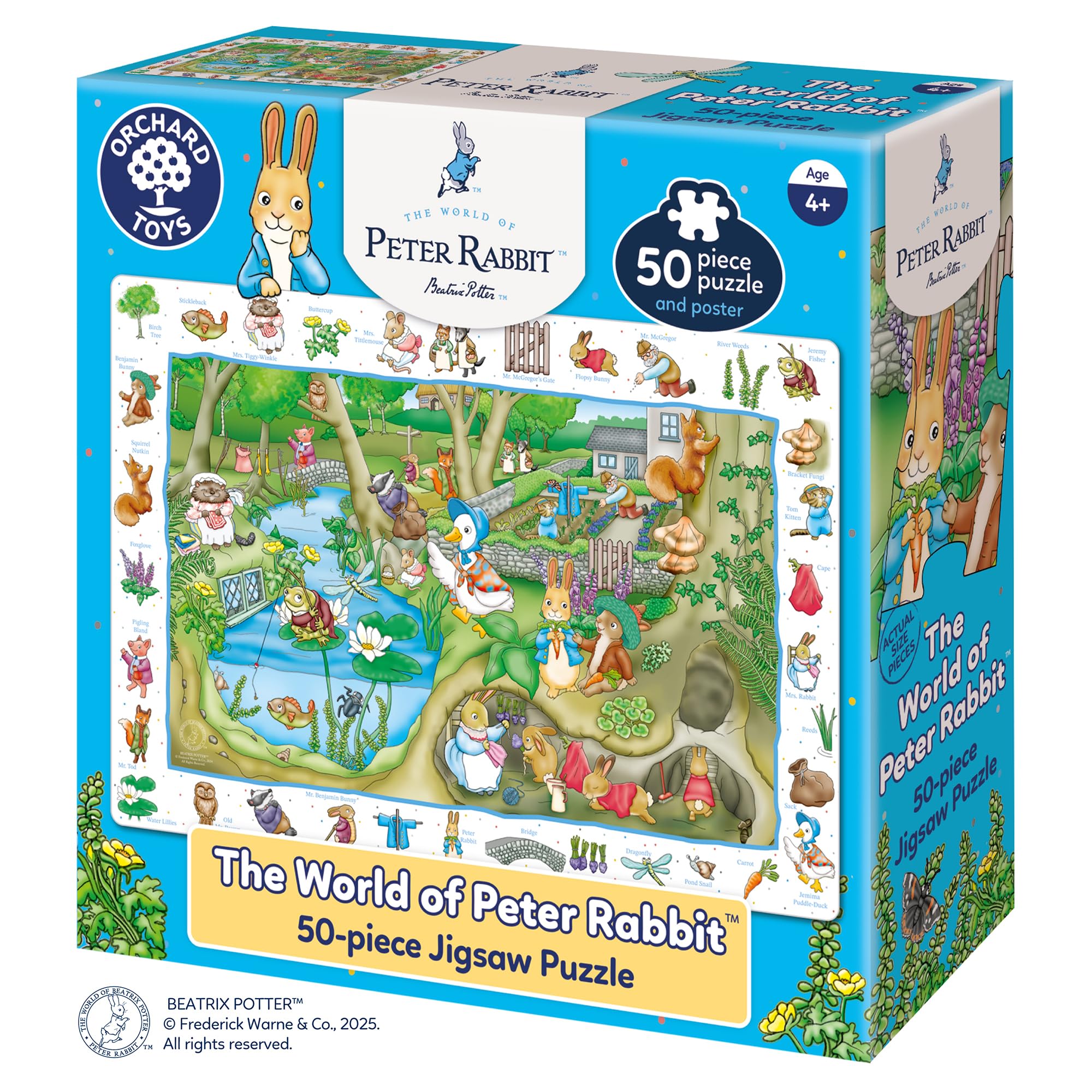 Orchard Toys Peter Rabbit The World of Peter Rabbit Jigsaw Puzzle | 50 Pieces | Ages 4+