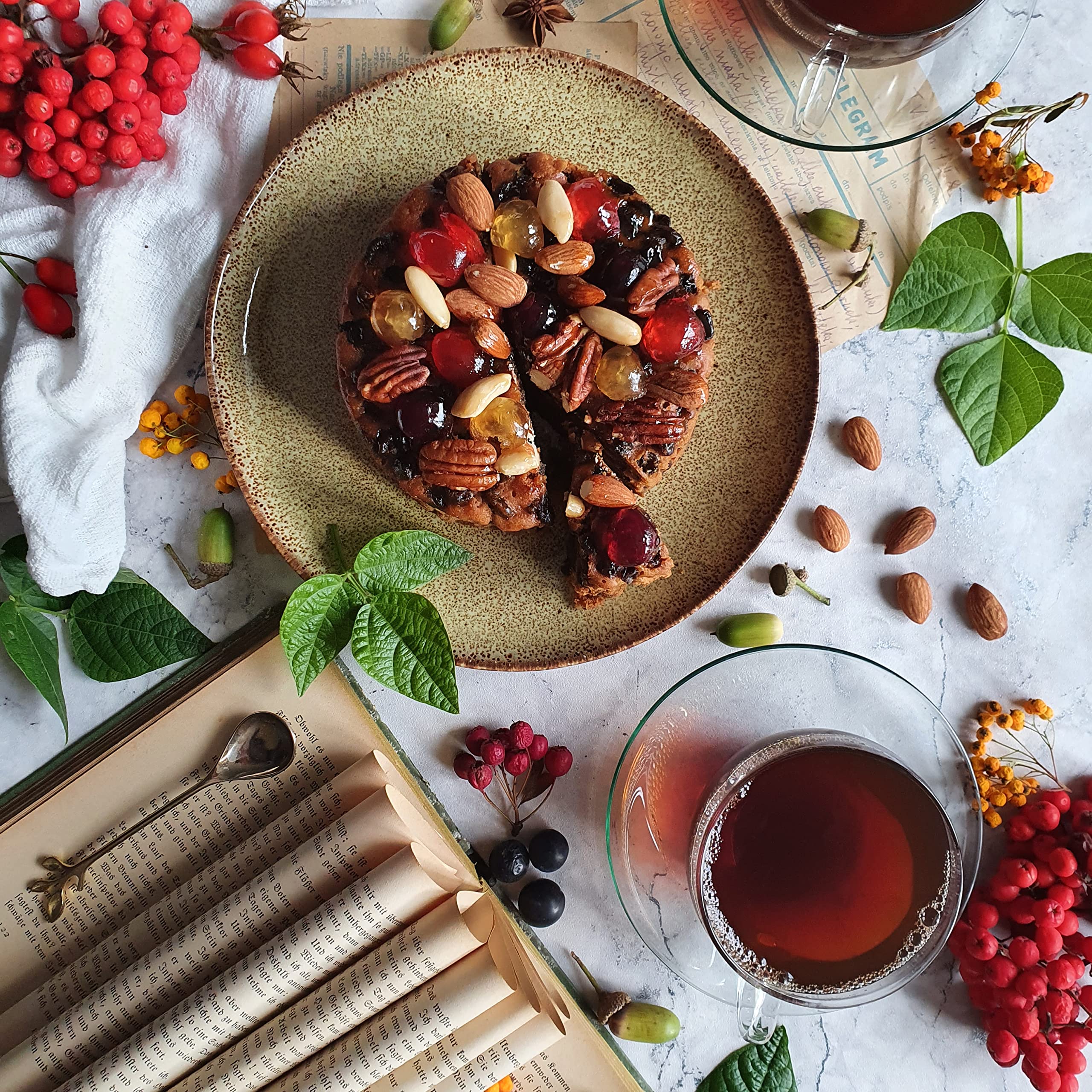 Cartwright & Butler - Decorated Jewel Fruit Cake in Round Tin 6
