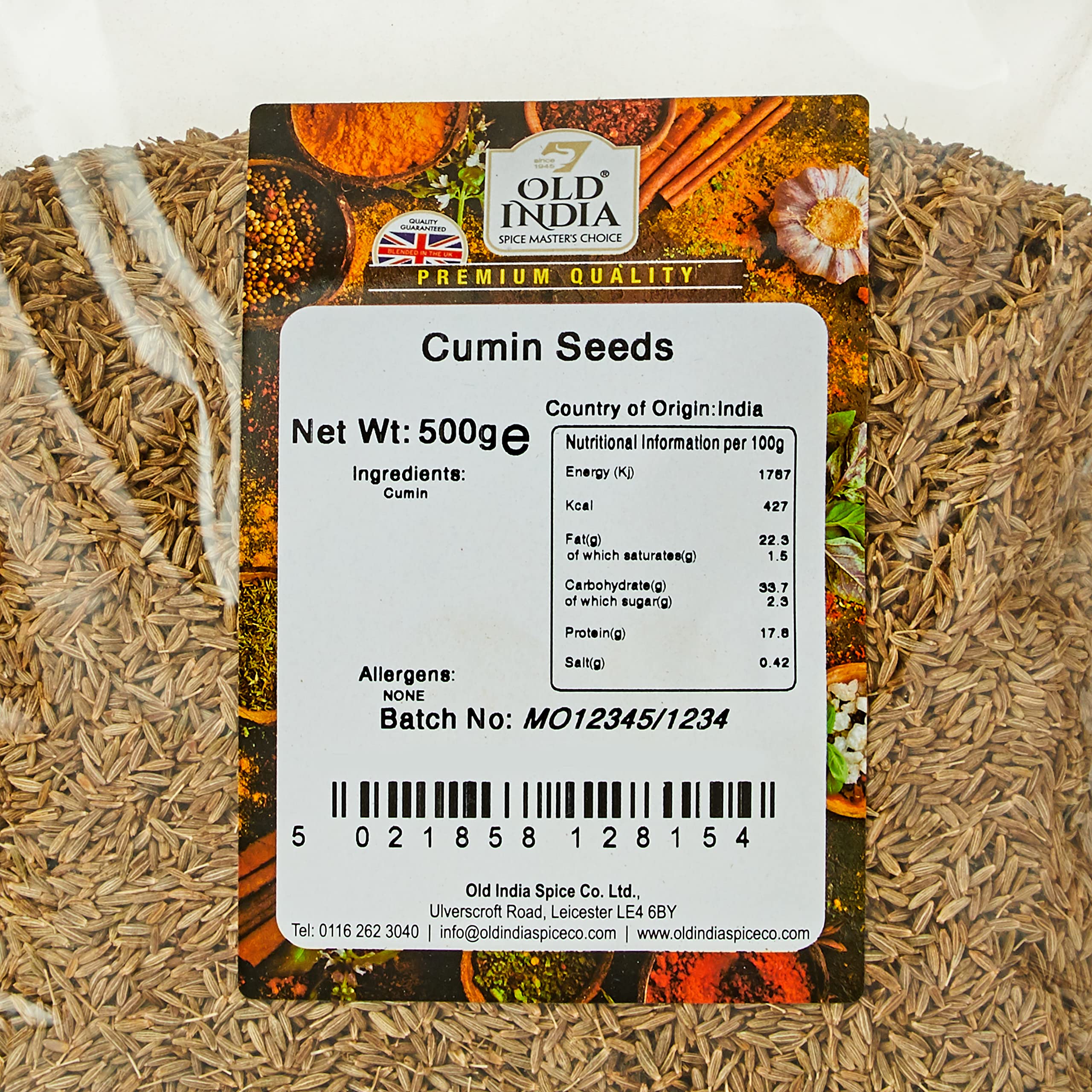 Old India Cumin Seeds - 100% Natural Whole Spice | 500g Pack 2